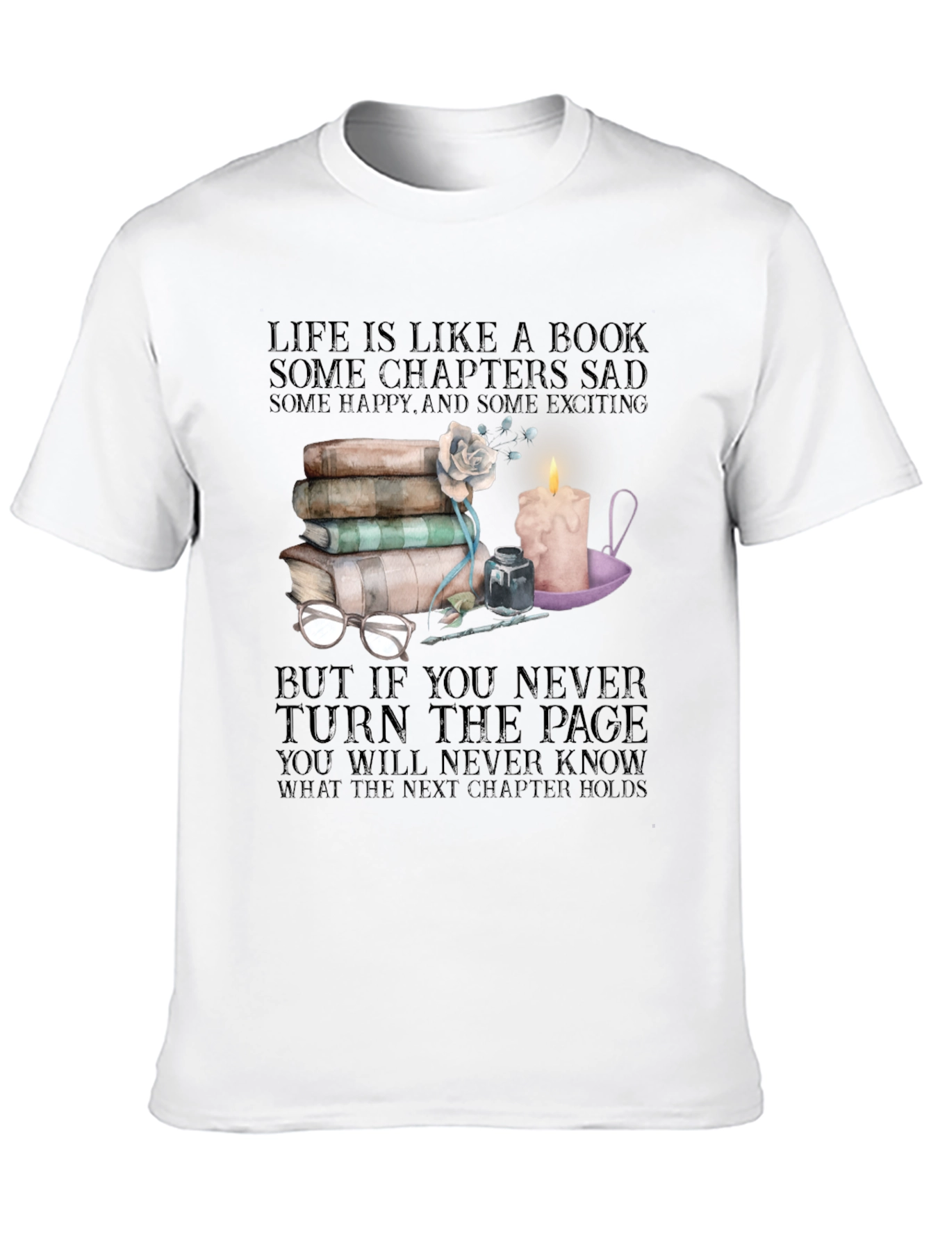 Life is Like a Book Graphic Tee