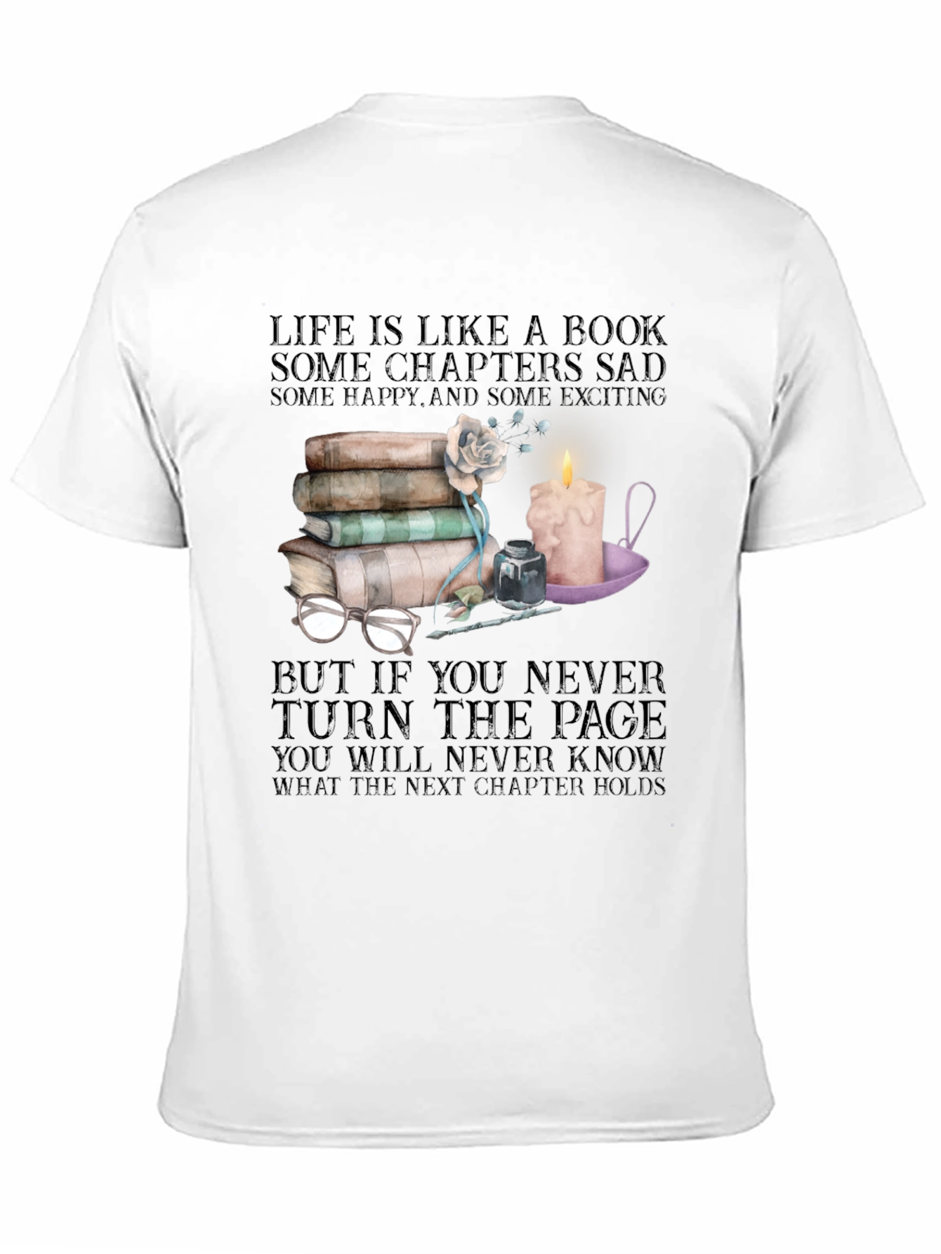 Life is Like a Book Graphic Tee