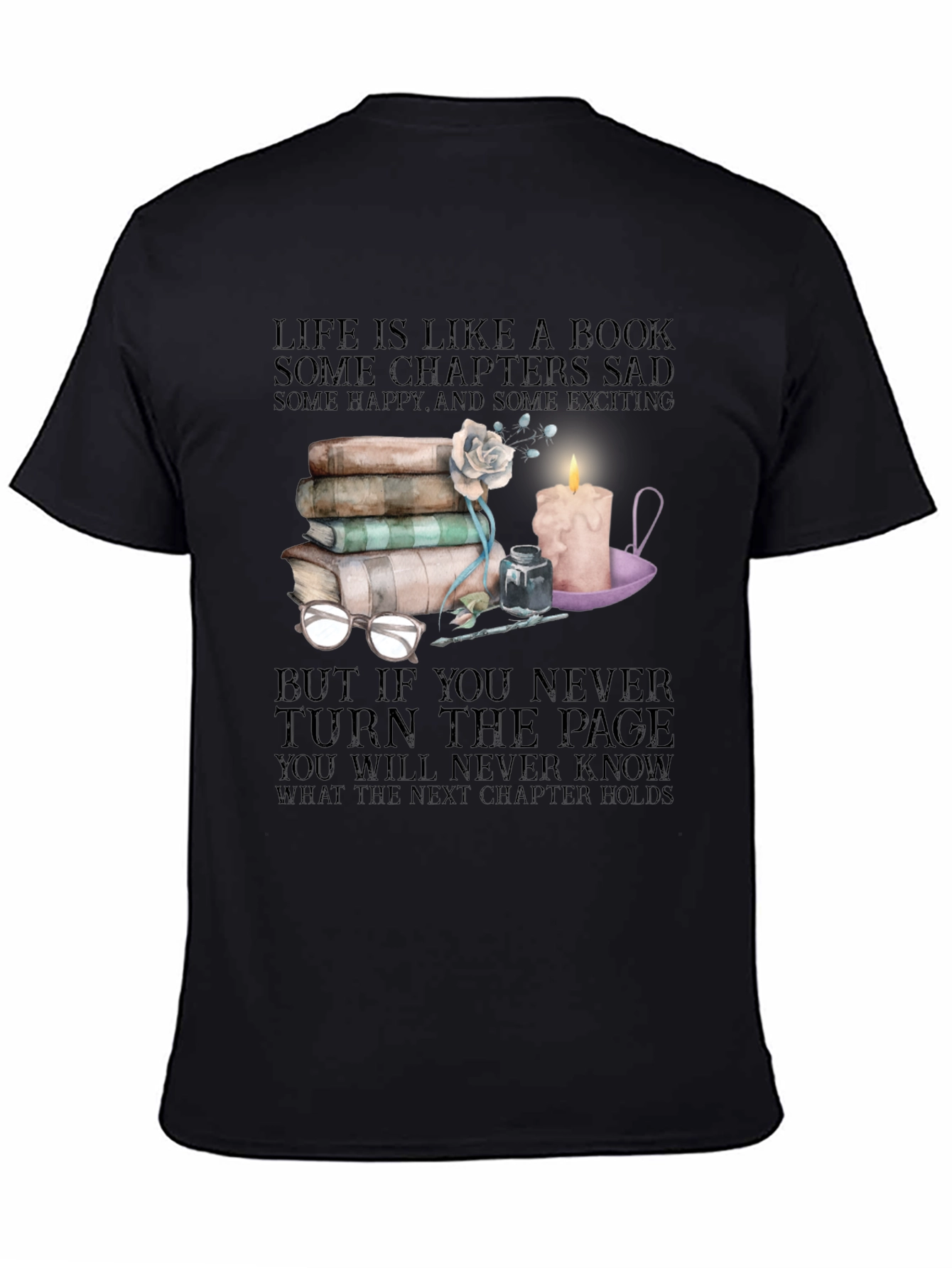 Life is Like a Book Graphic Tee
