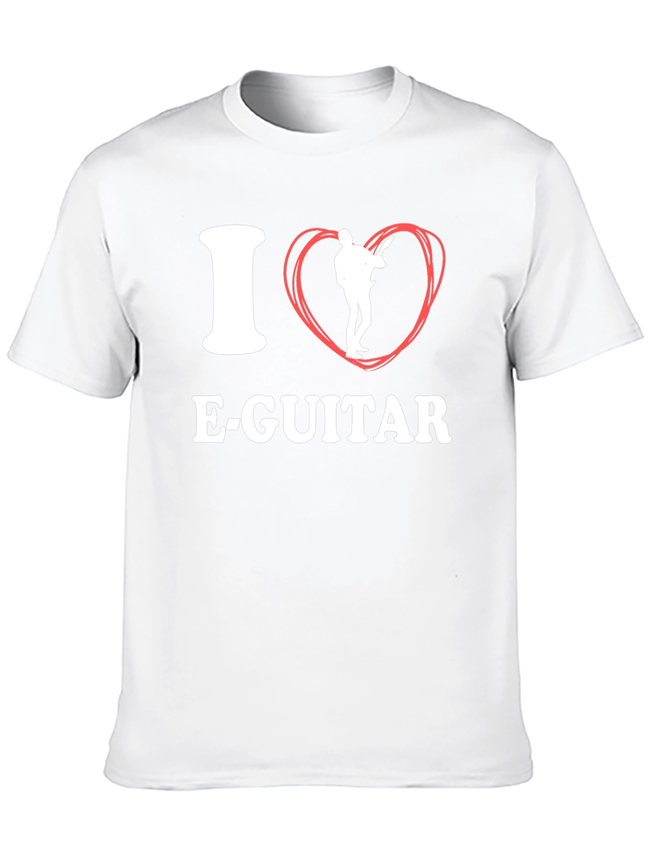 I Love E-Guitar Black T-Shirt