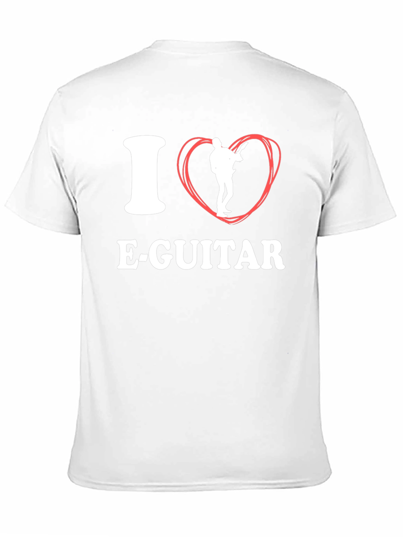 I Love E-Guitar Black T-Shirt