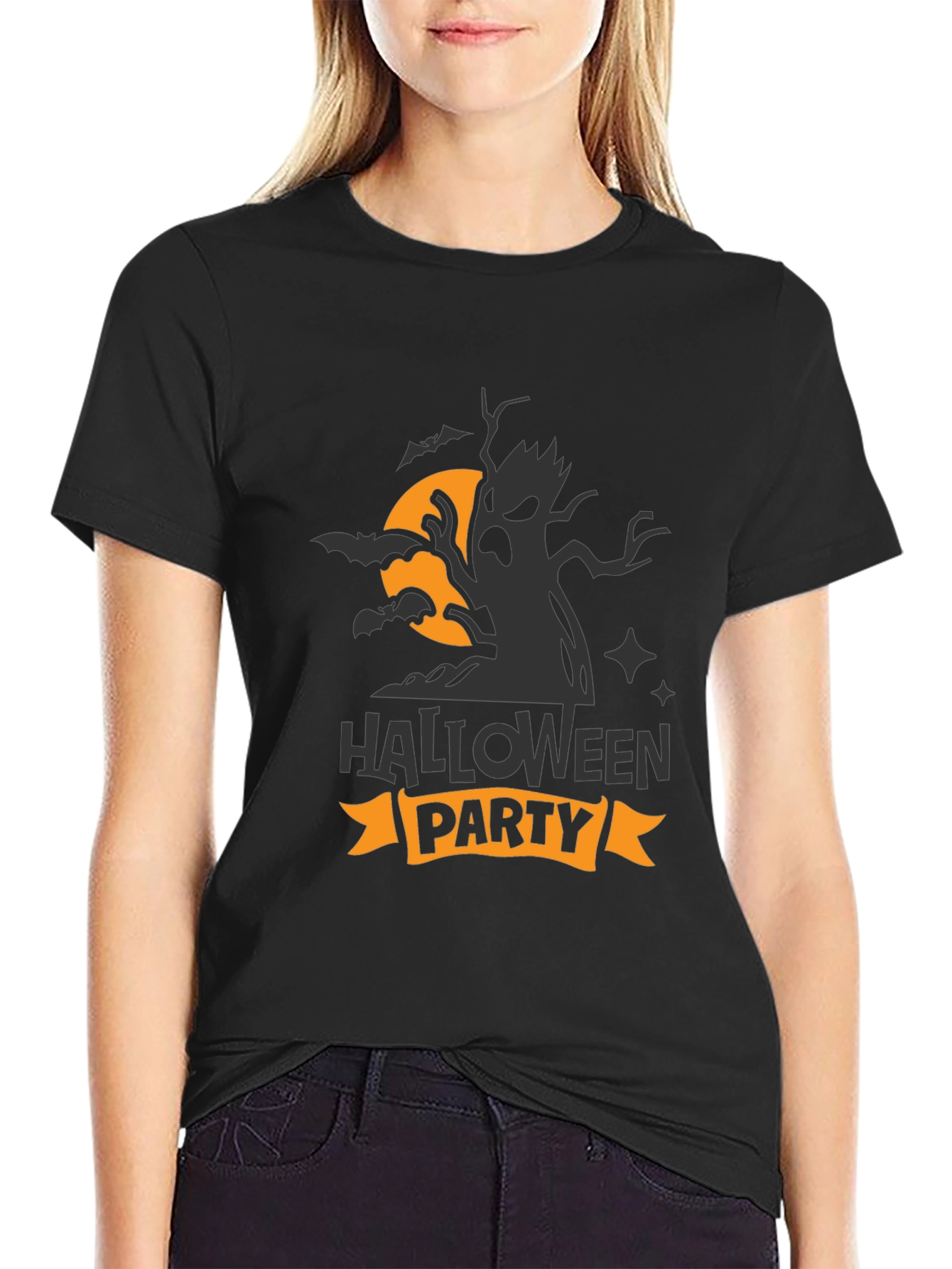 Halloween Party Graphic Tee - Spooky Season Apparel