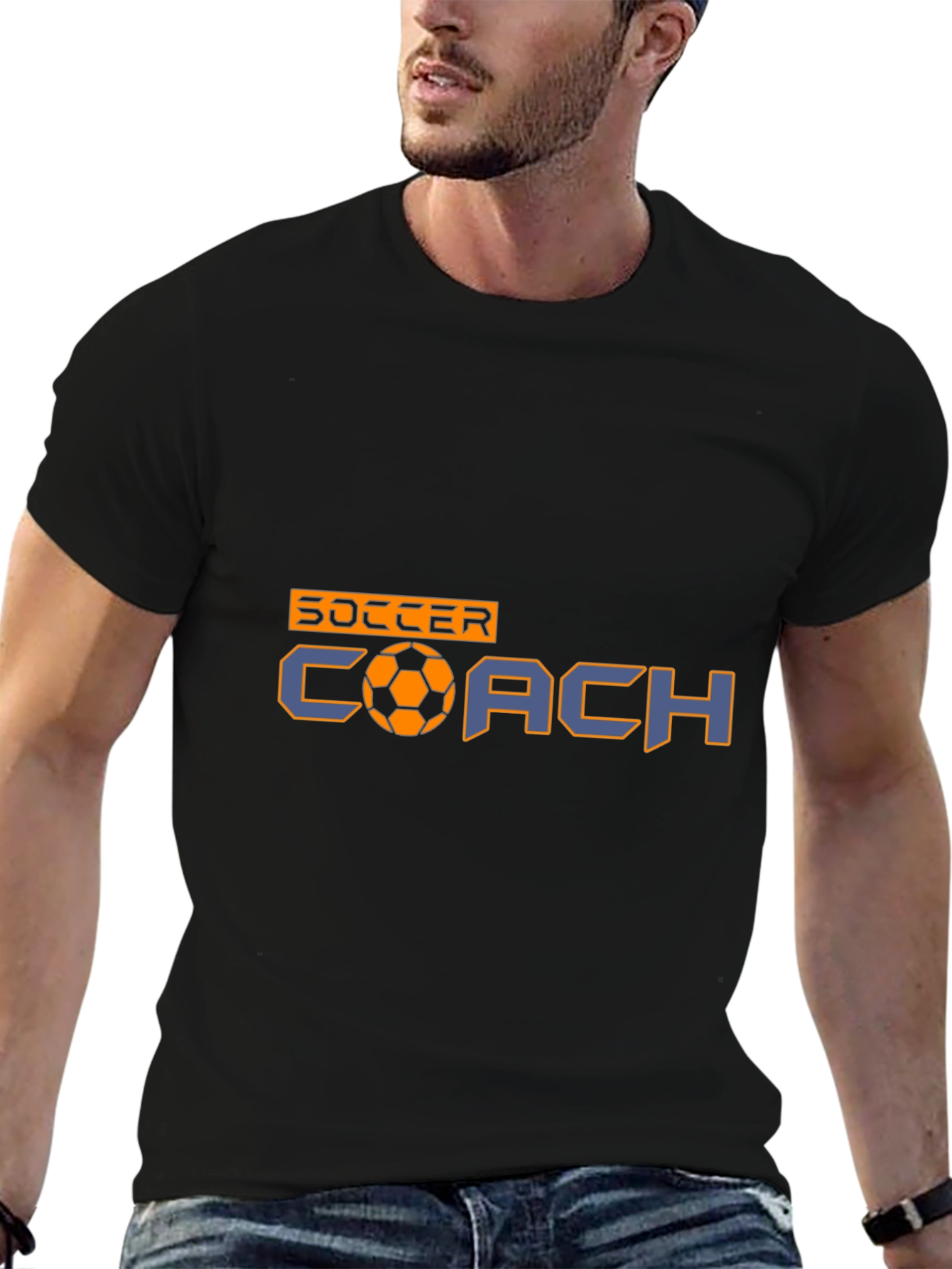 Soccer Coach Black T-Shirt