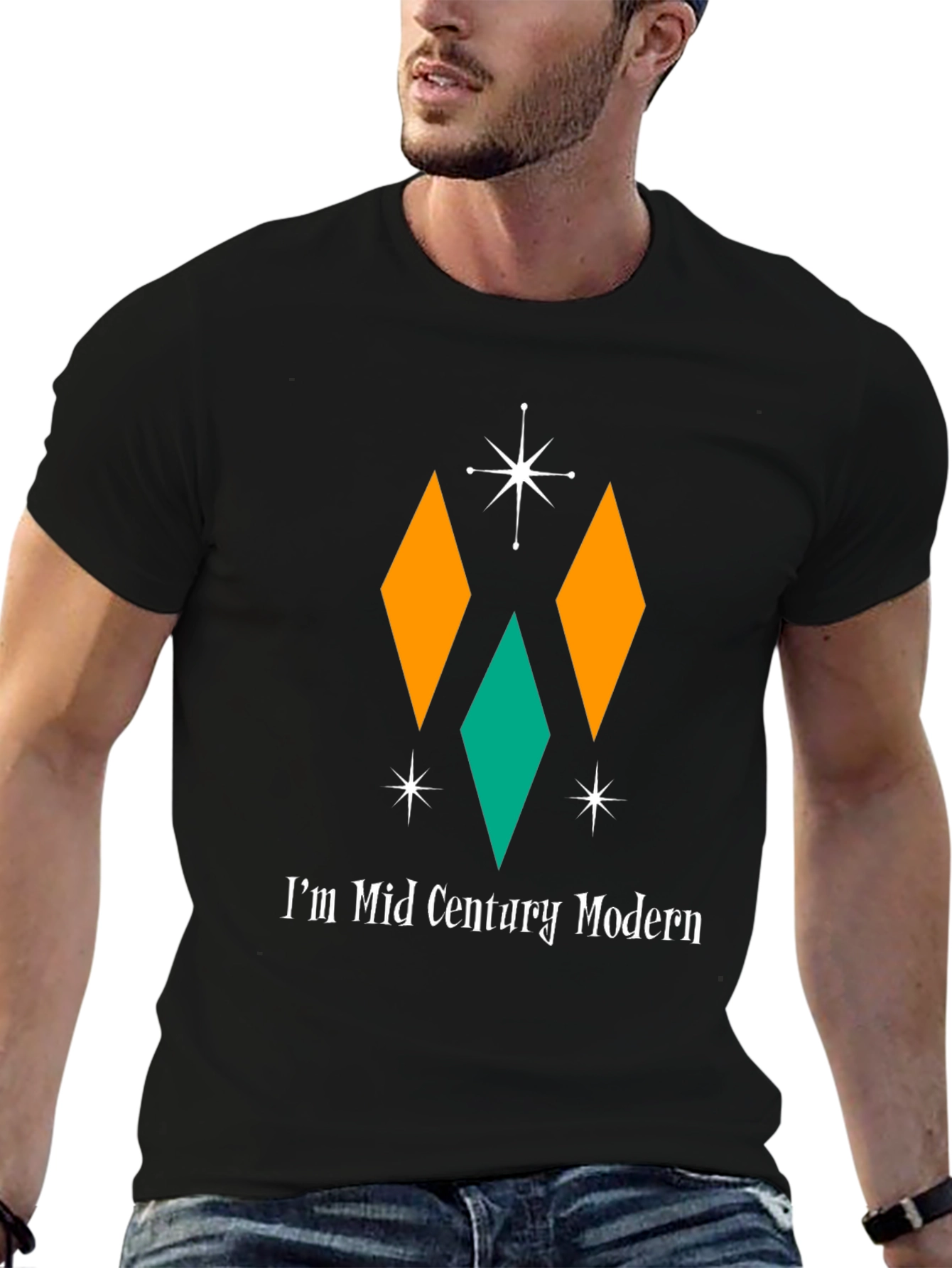 Mid Century Modern Graphic Tee - Retro Style