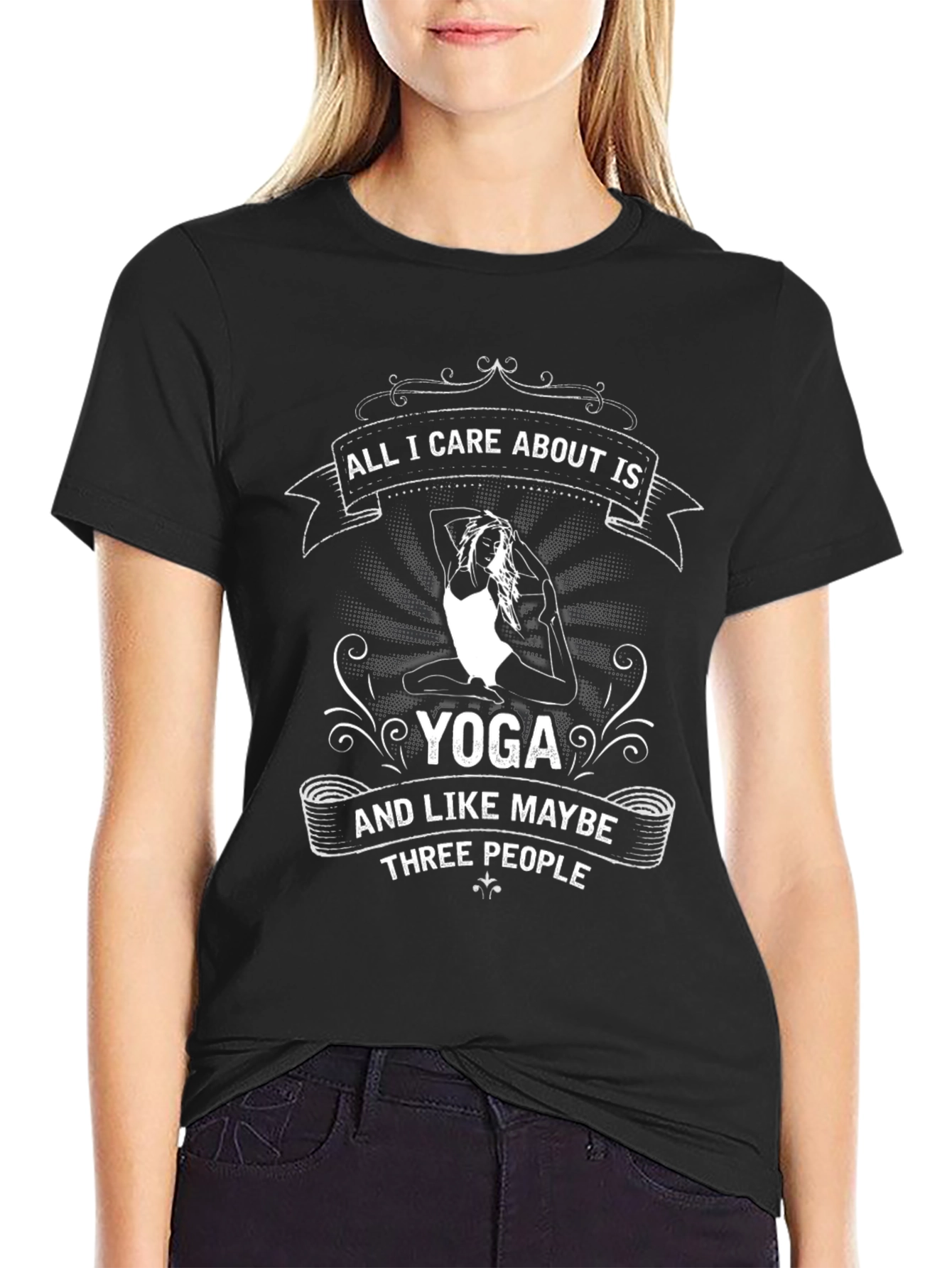 Yoga Lover T-Shirt: All I Care About Is Yoga