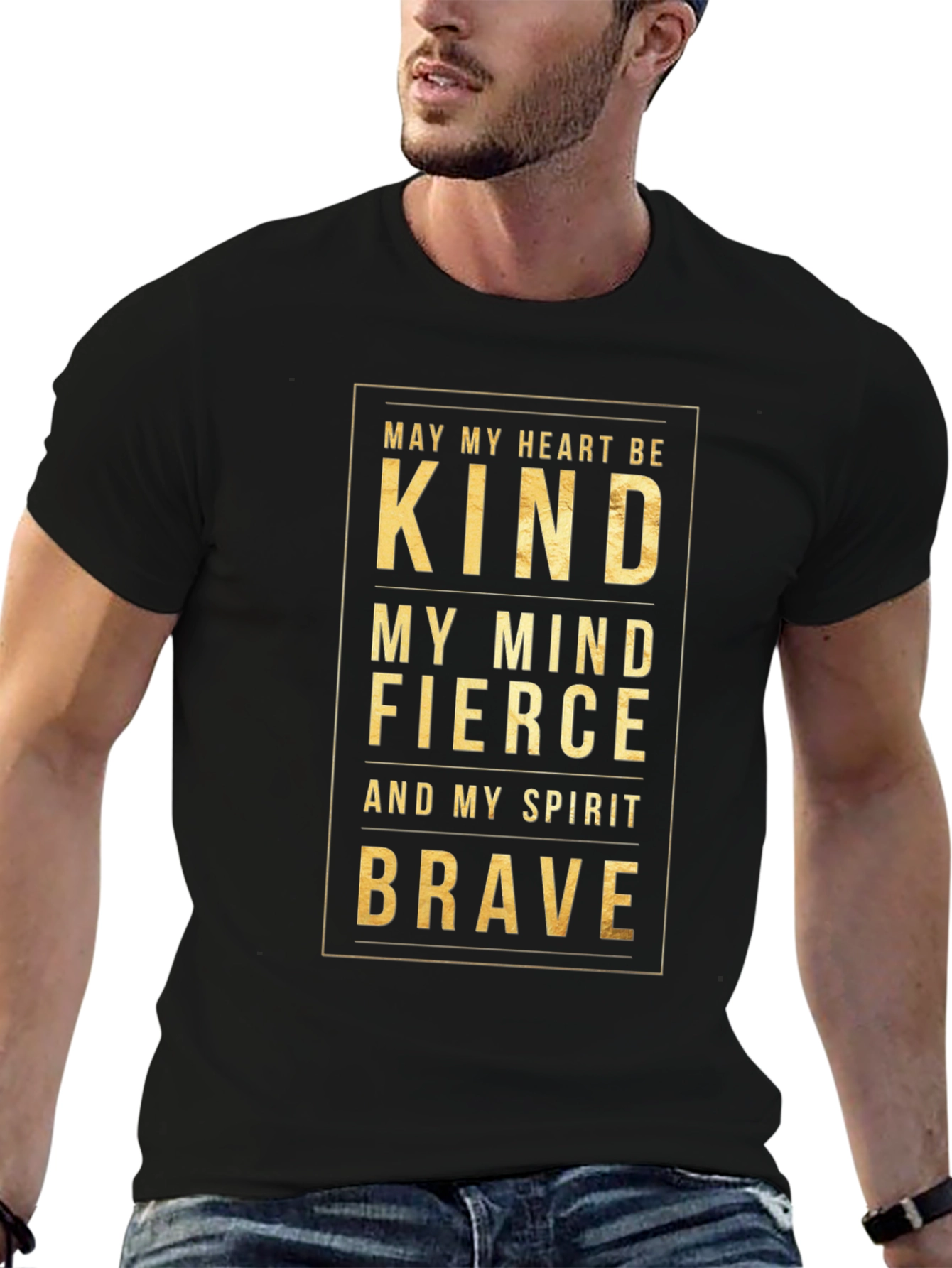 Kind Fierce Brave Graphic T-Shirt