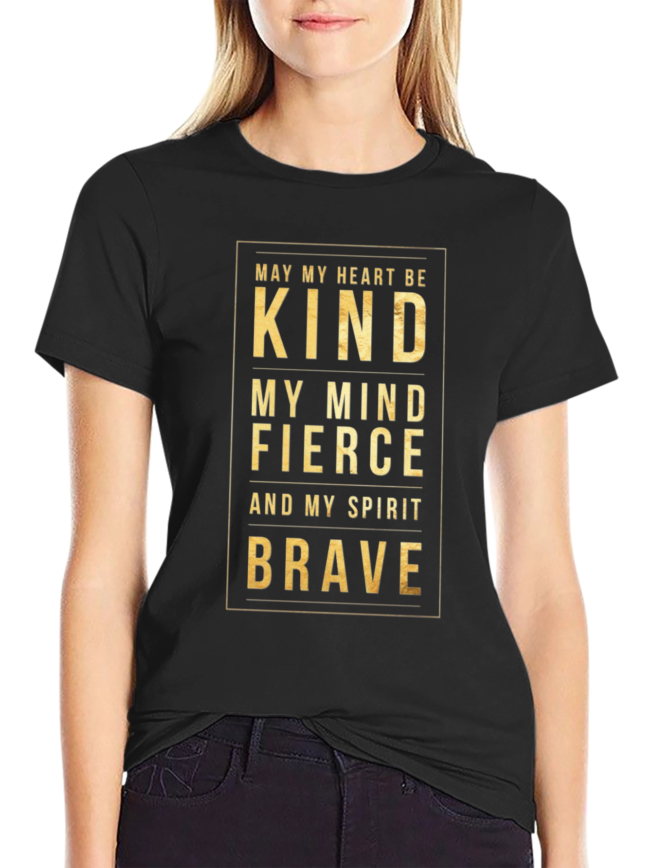 Kind Fierce Brave Graphic T-Shirt
