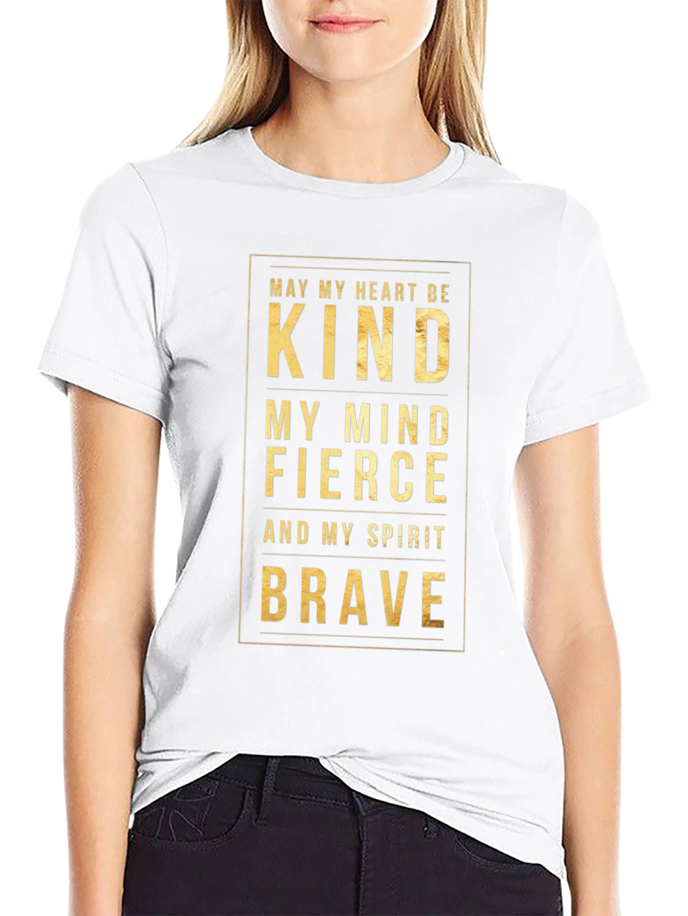 Kind Fierce Brave Graphic T-Shirt