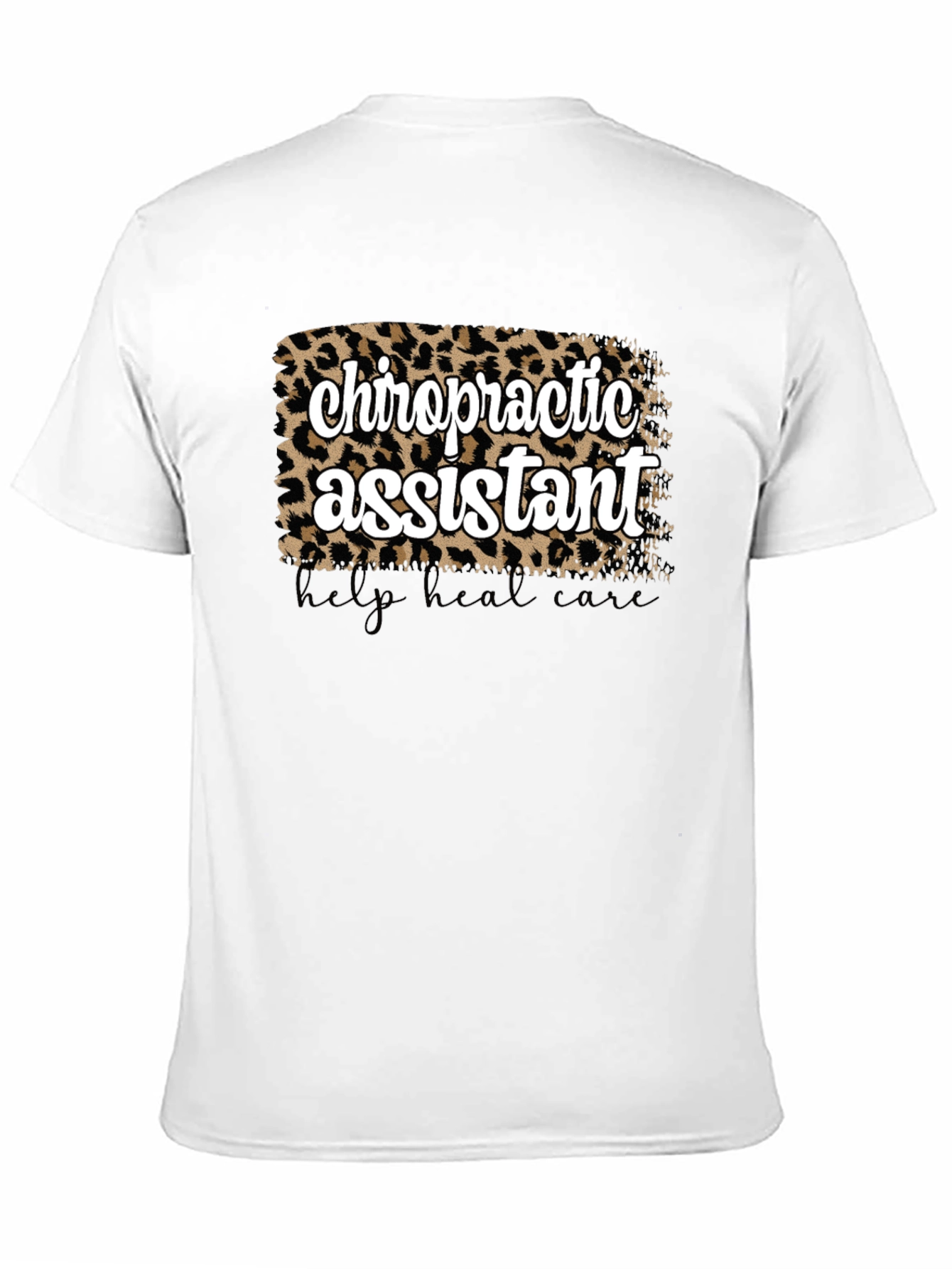 Chiropractic Assistant Leopard Print T-Shirt