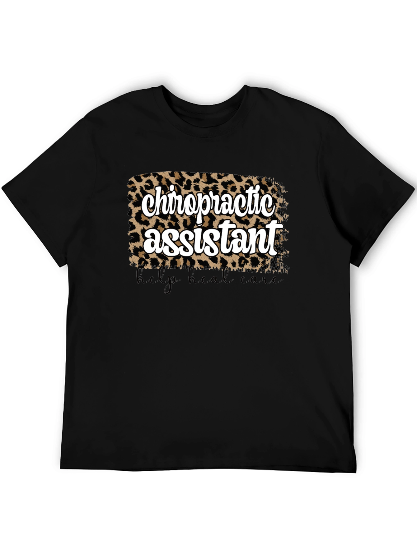 Chiropractic Assistant Leopard Print T-Shirt