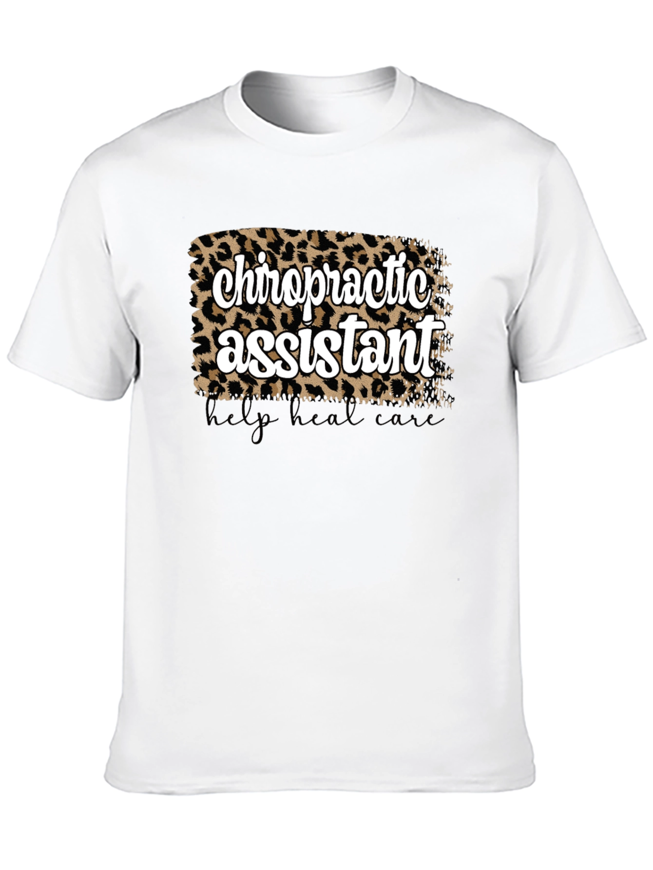 Chiropractic Assistant Leopard Print T-Shirt