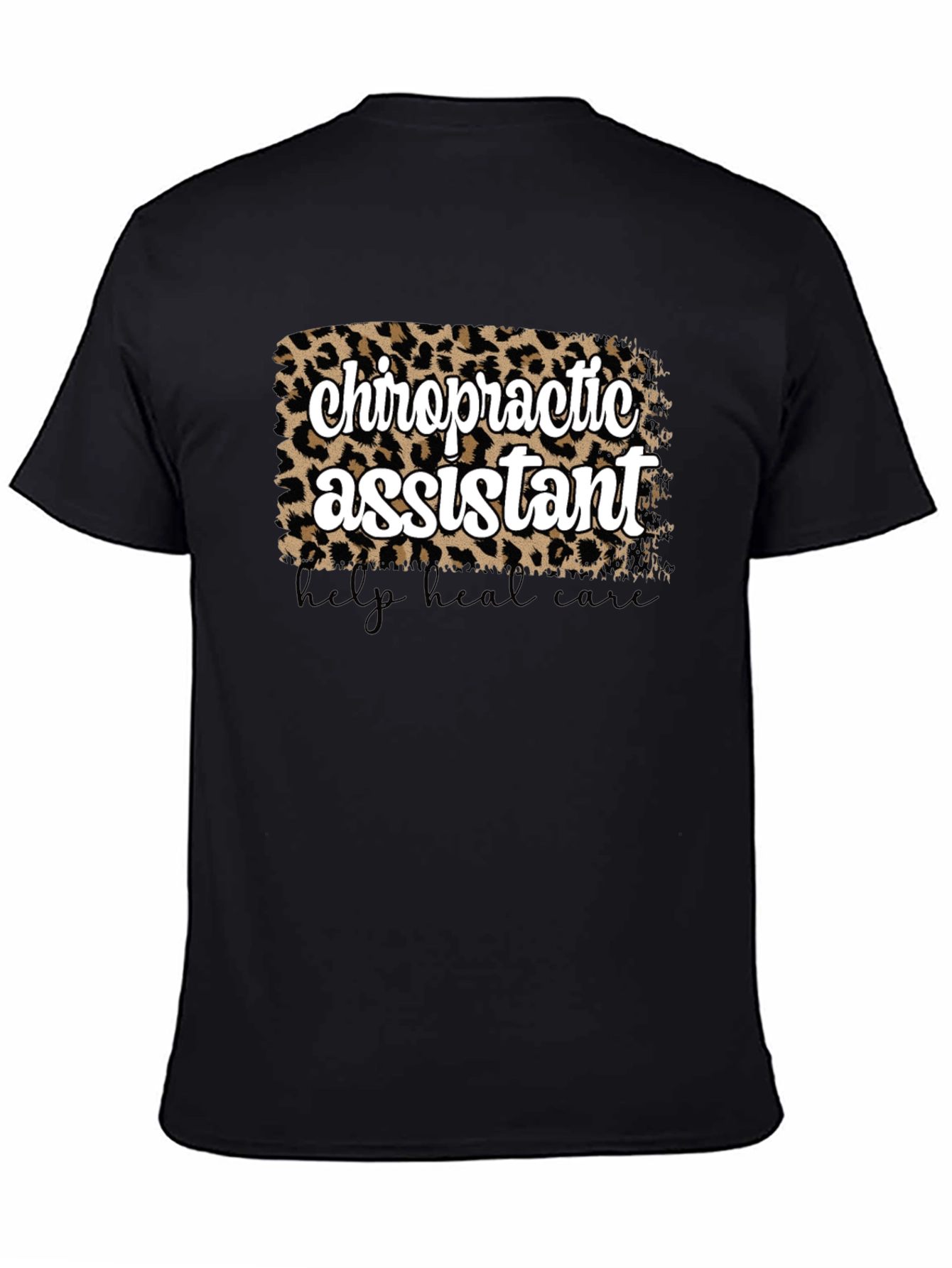 Chiropractic Assistant Leopard Print T-Shirt