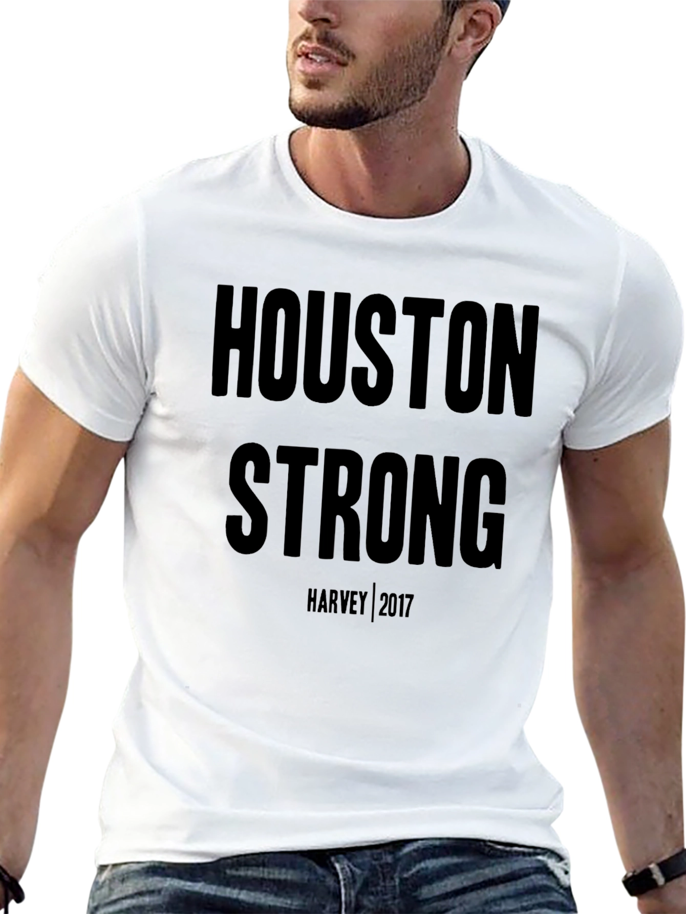 Houston Strong Harvey 2017 Black T-Shirt