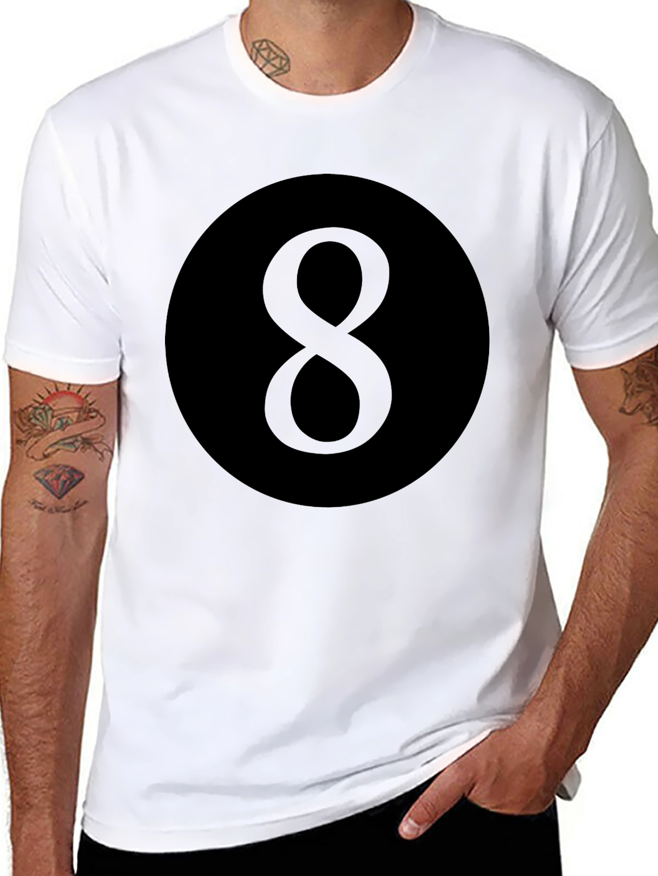 Eight Ball Graphic Tee - Classic Retro Style