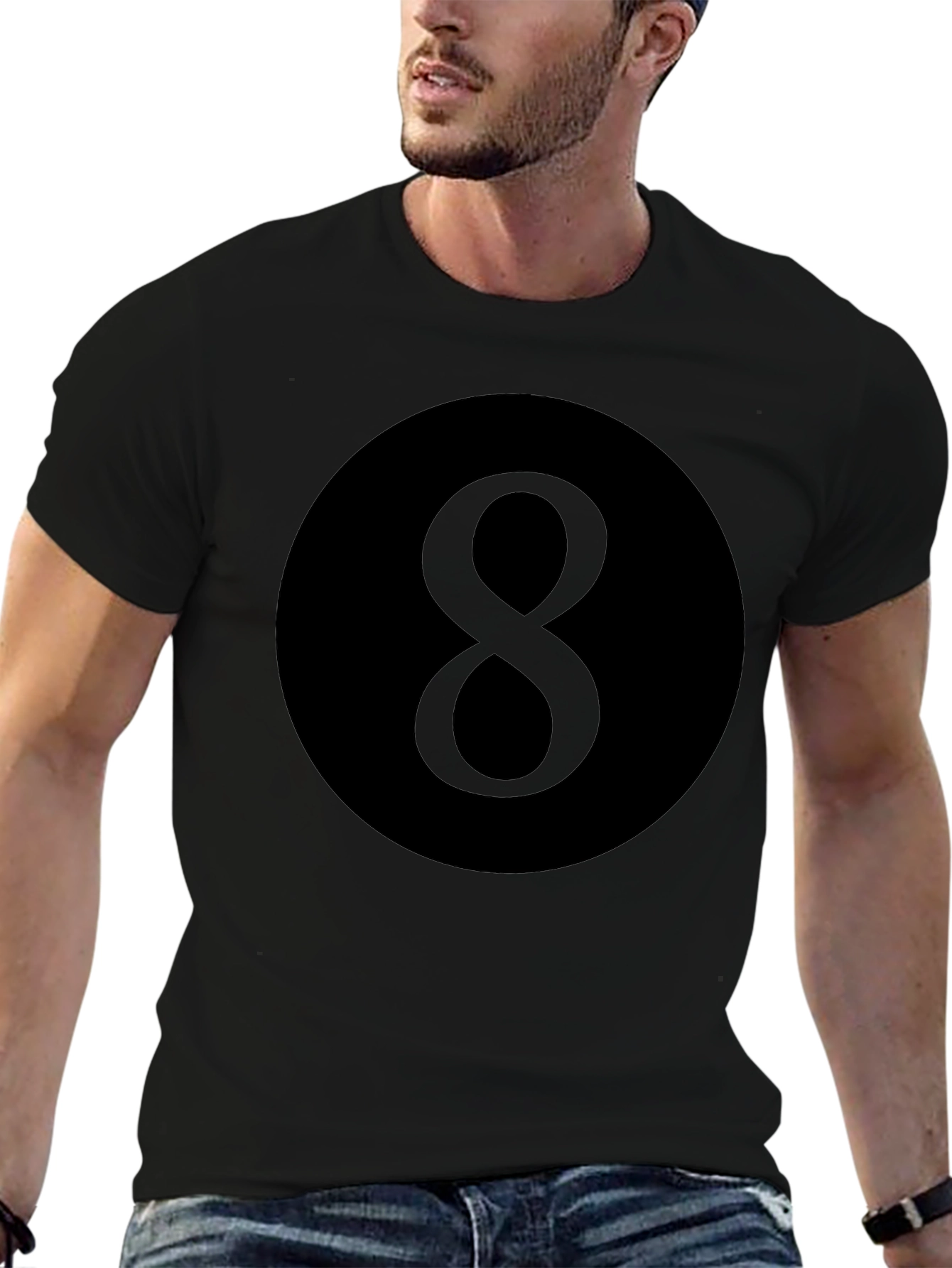 Eight Ball Graphic Tee - Classic Retro Style