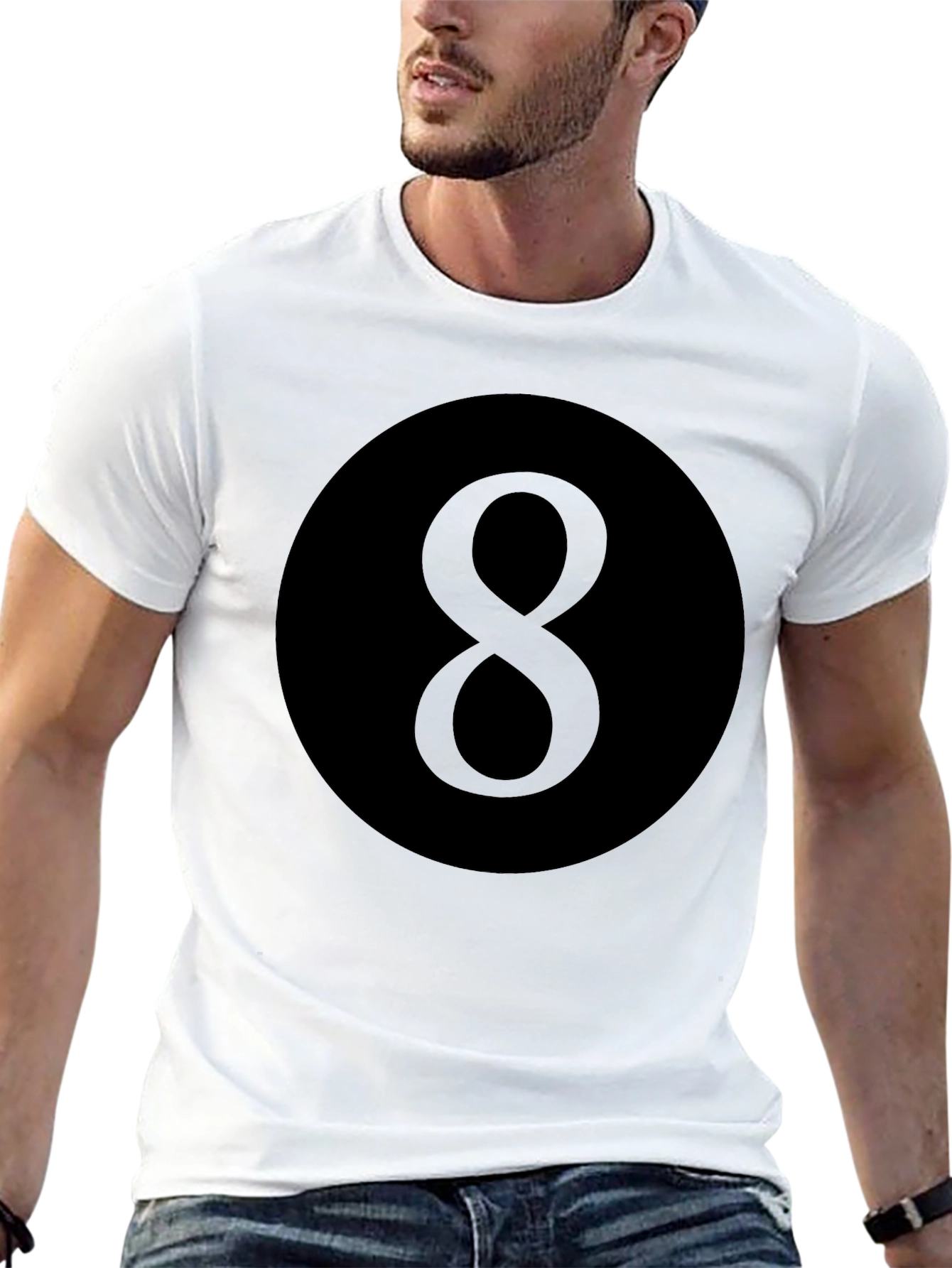 Eight Ball Graphic Tee - Classic Retro Style