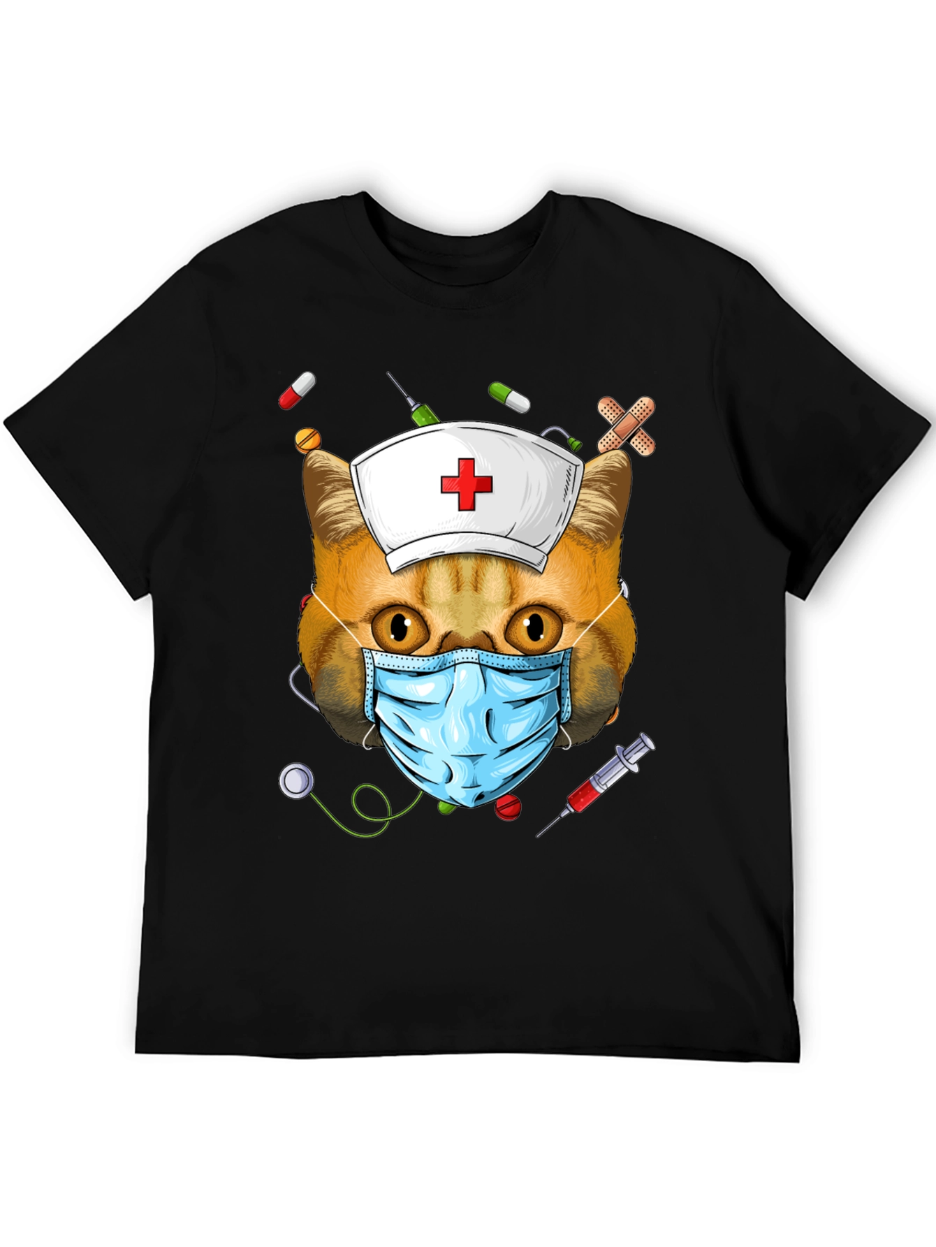 Cat Nurse T-Shirt - Funny Animal Tee