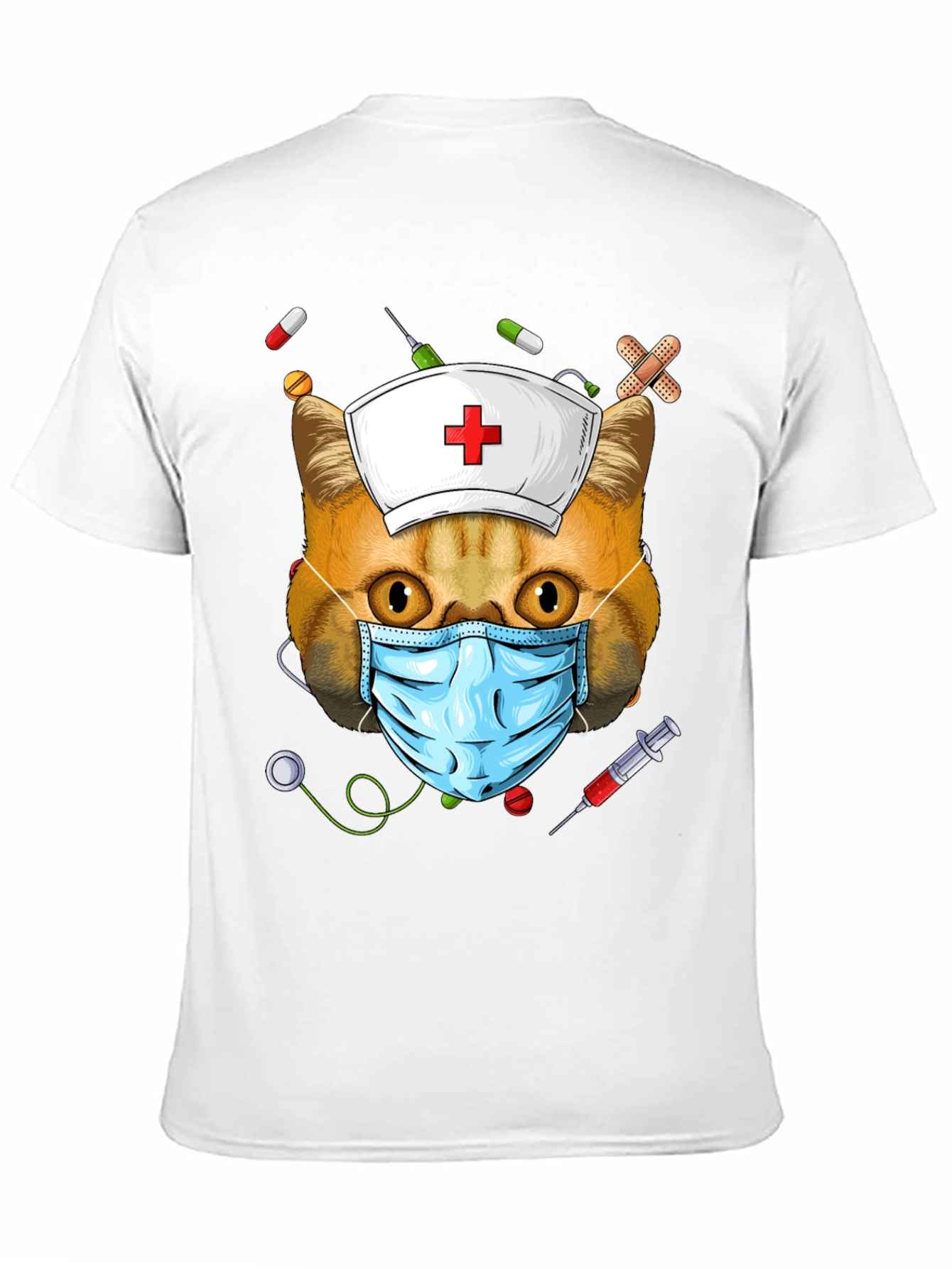 Cat Nurse T-Shirt - Funny Animal Tee