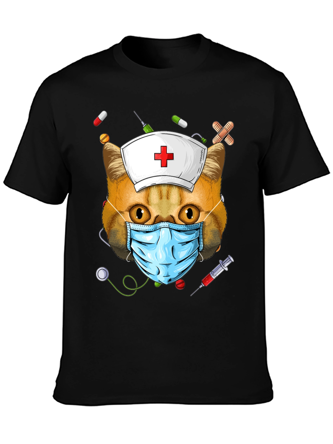 Cat Nurse T-Shirt - Funny Animal Tee