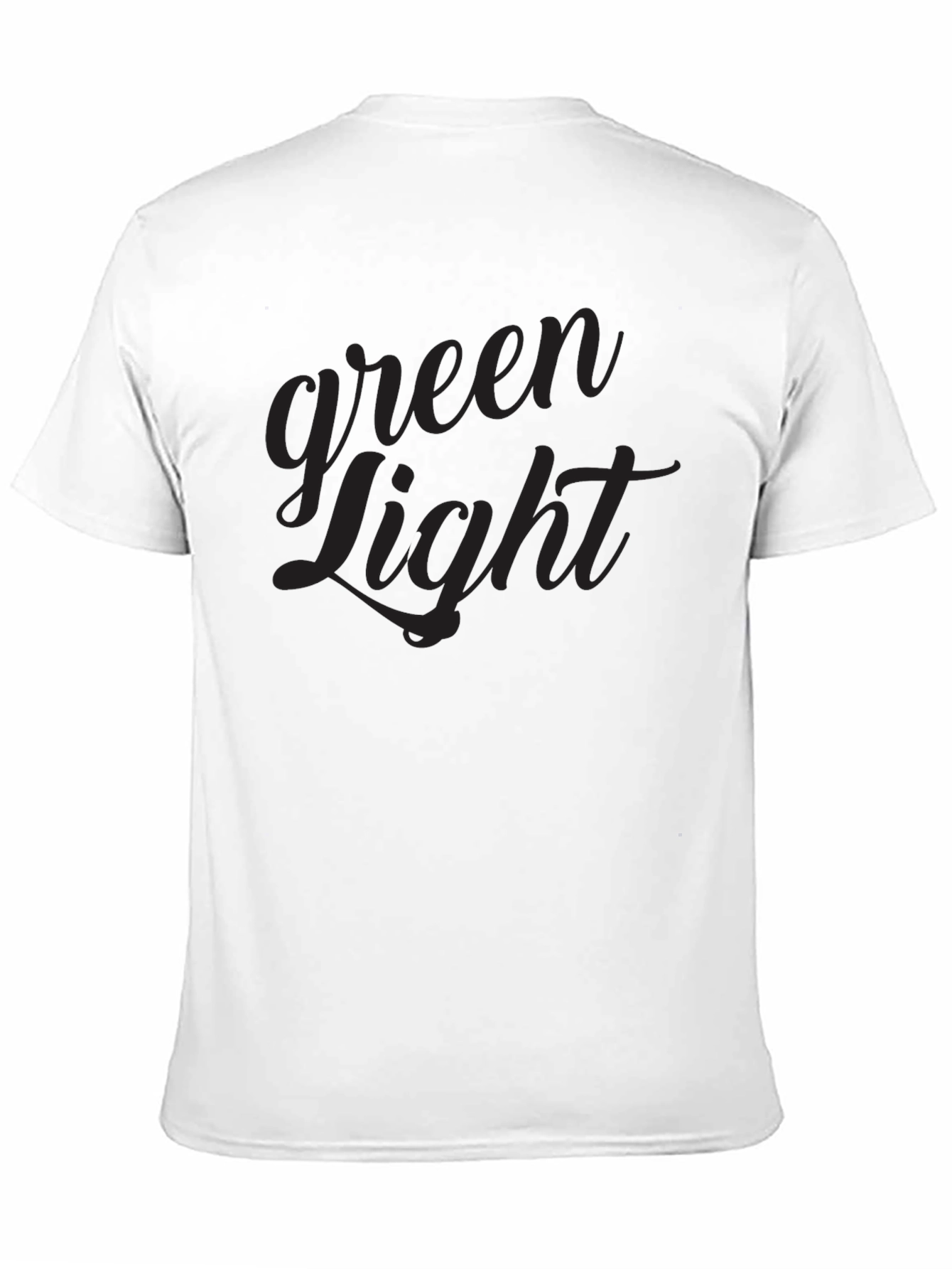 Green Light Black Crew Neck T-Shirt