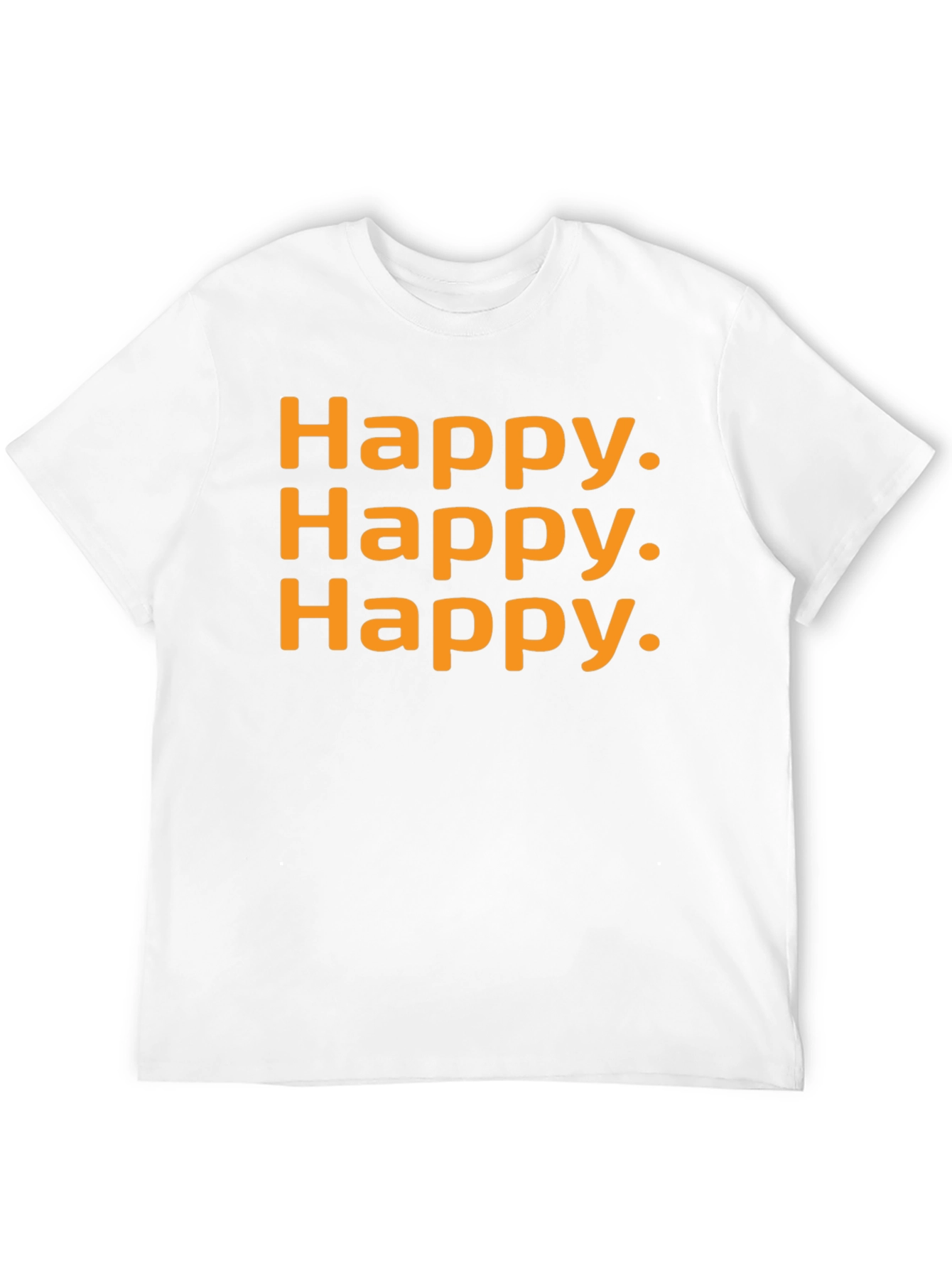 Happy Graphic T-Shirt - Black Casual Tee