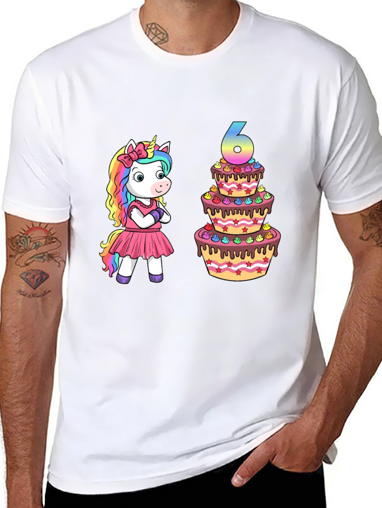 Unicorn 6th Birthday T-Shirt