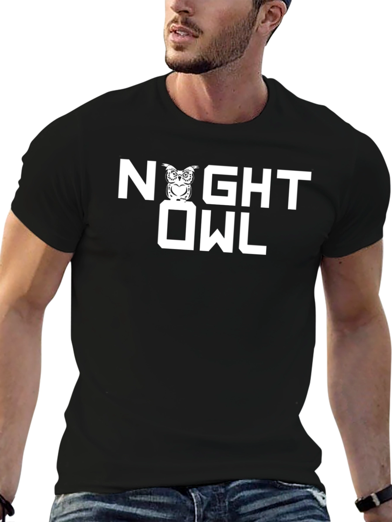 Night Owl Graphic T-Shirt - Premium Cotton Tee