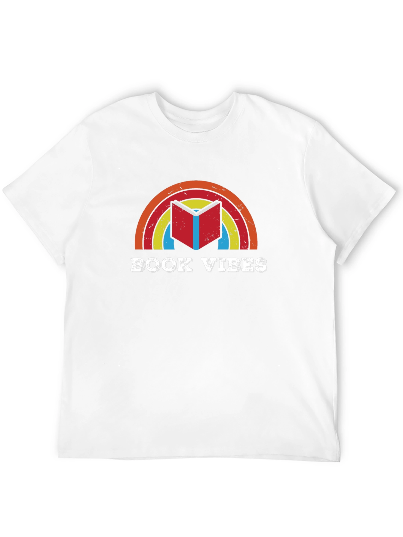 Book Vibes Rainbow Graphic Tee