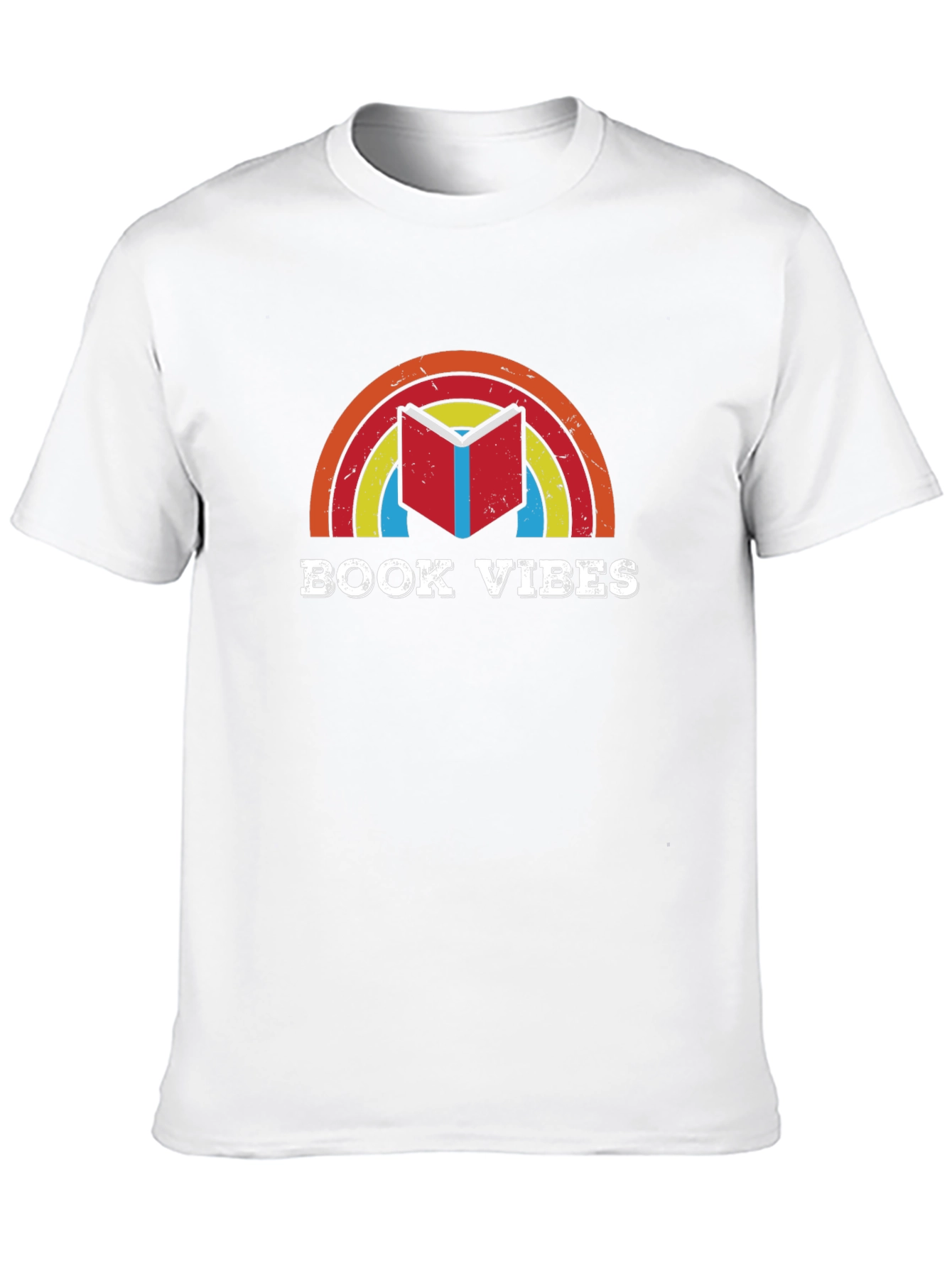 Book Vibes Rainbow Graphic Tee