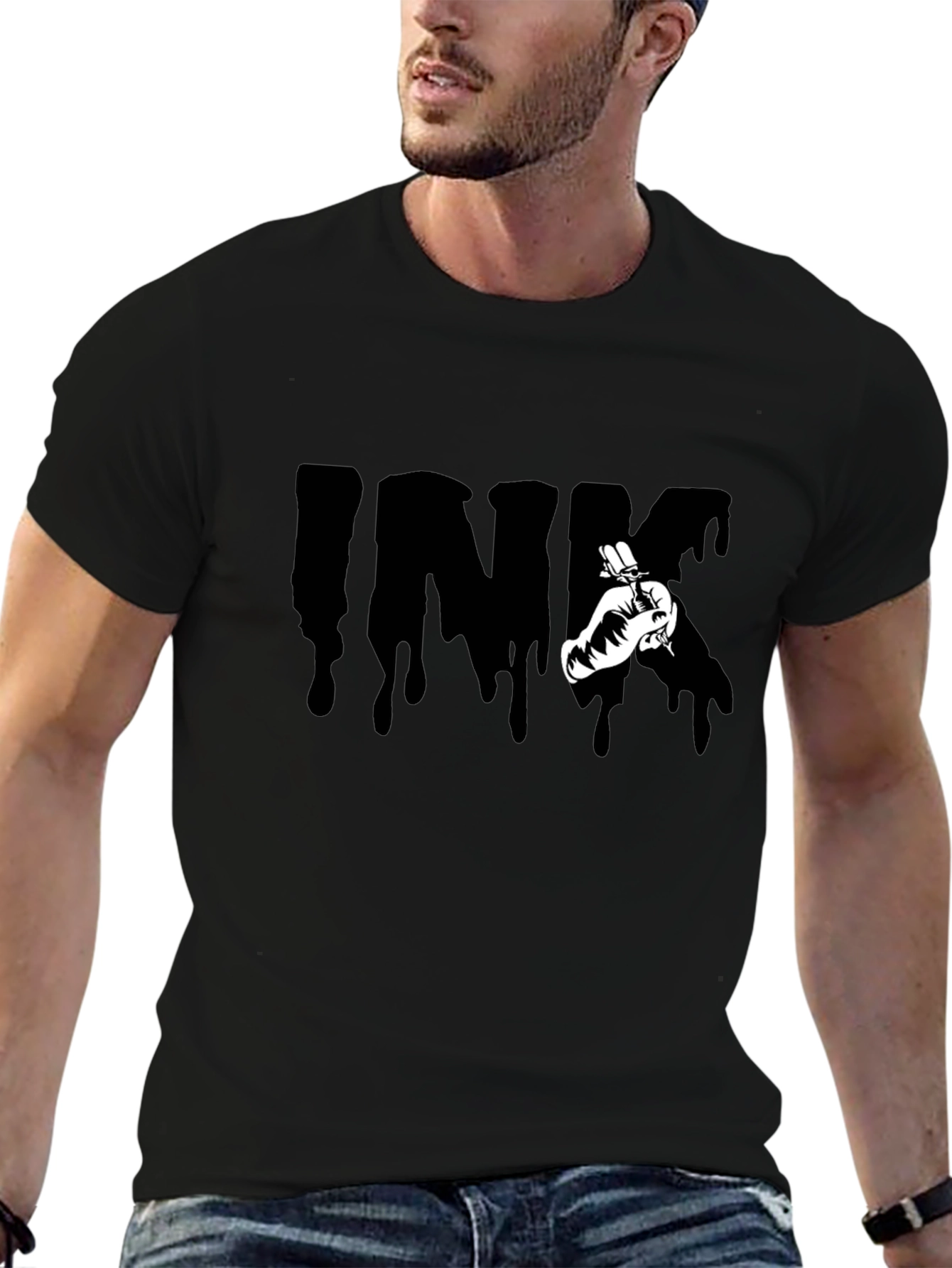 Ink Drip Tattoo Artist Graphic T-Shirt