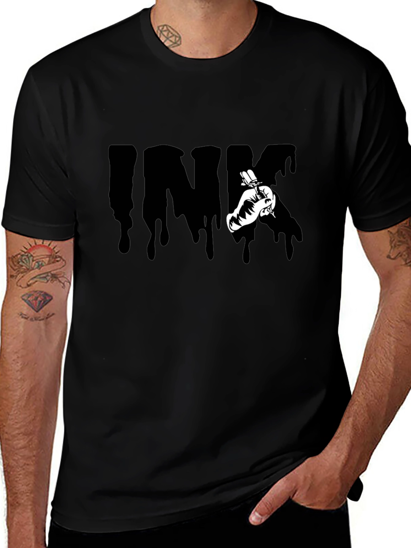 Ink Drip Tattoo Artist Graphic T-Shirt