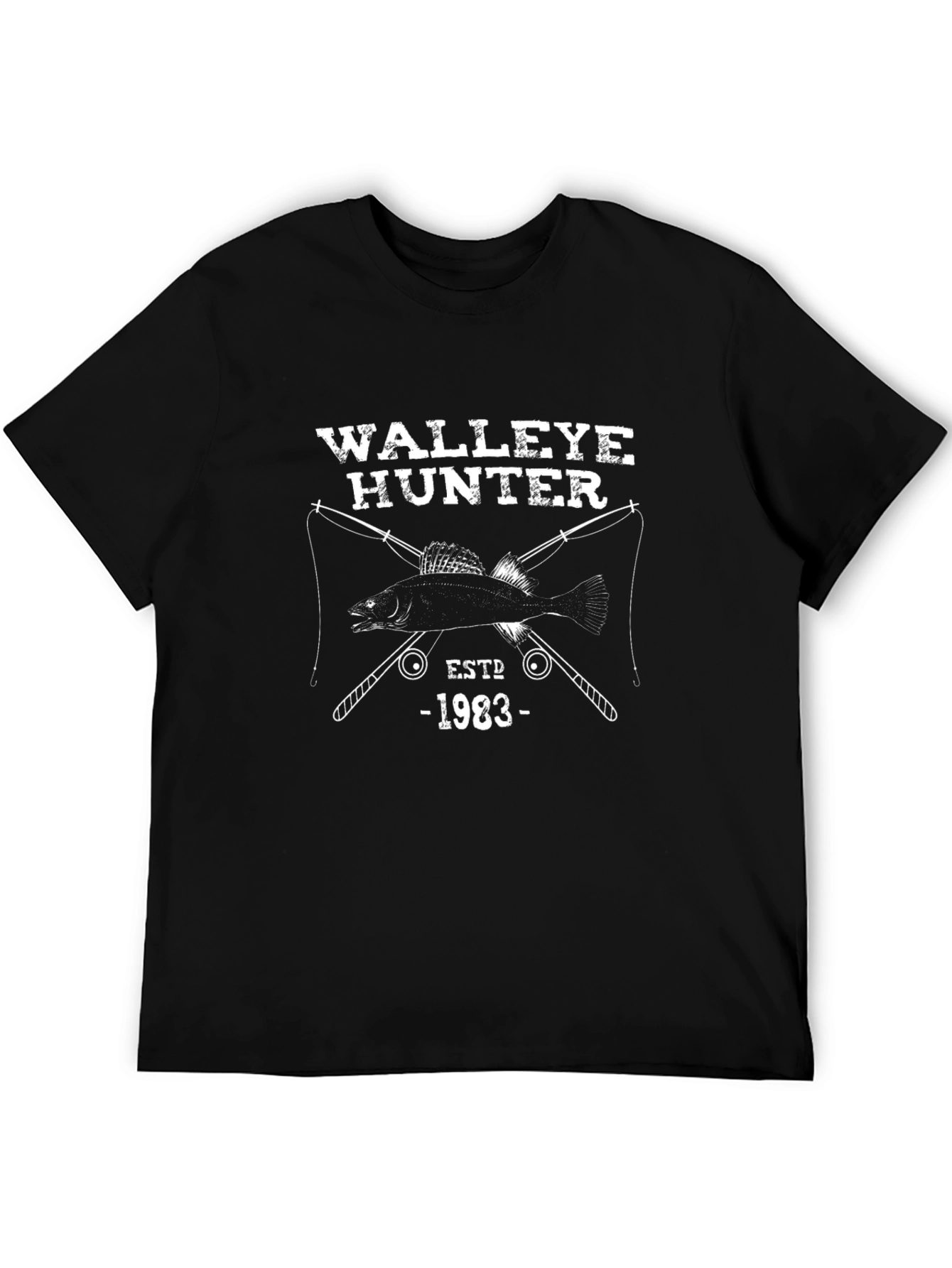 Walleye Hunter 1983 Black T-Shirt