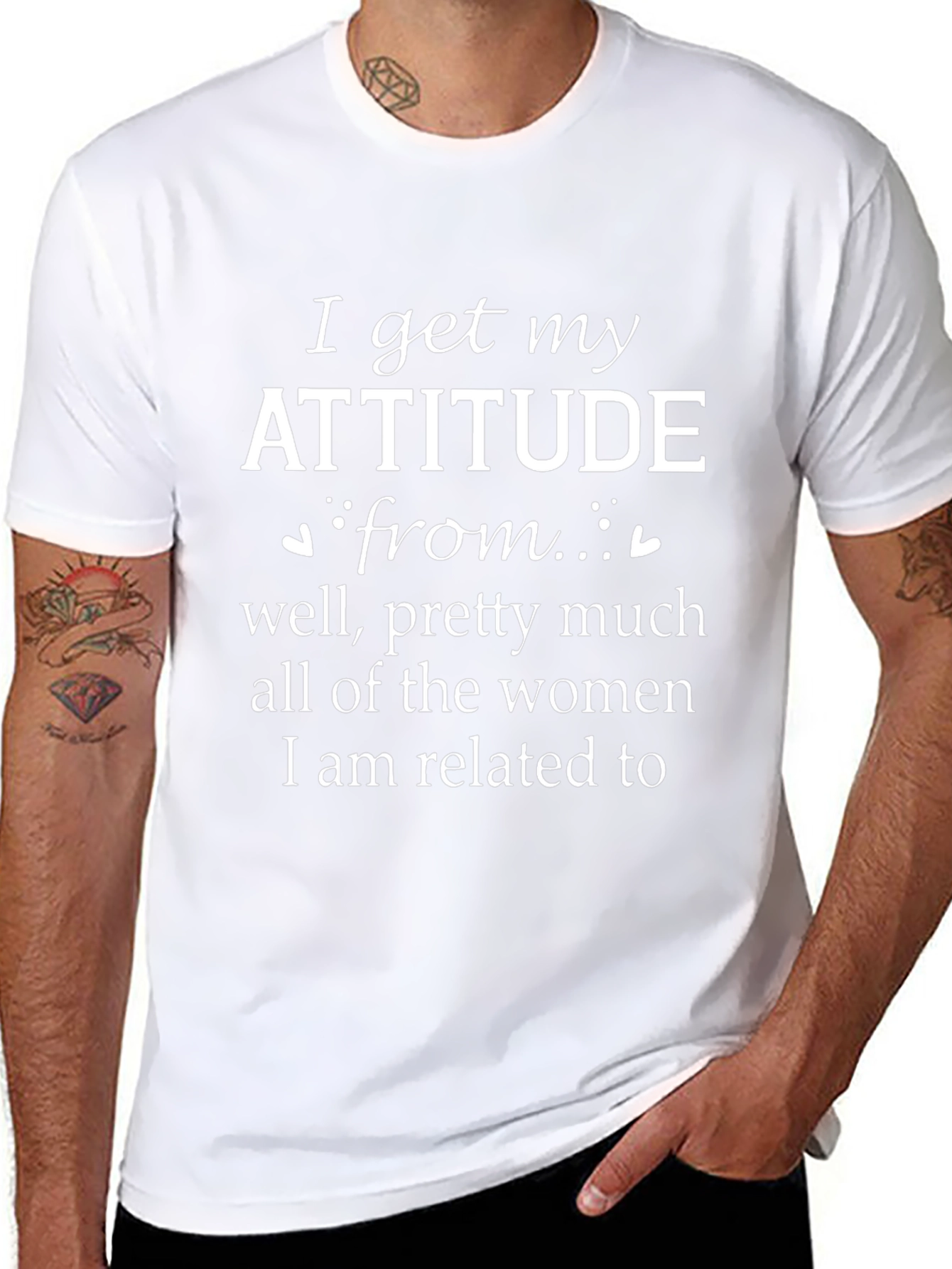 Attitude Women Related To T-Shirt