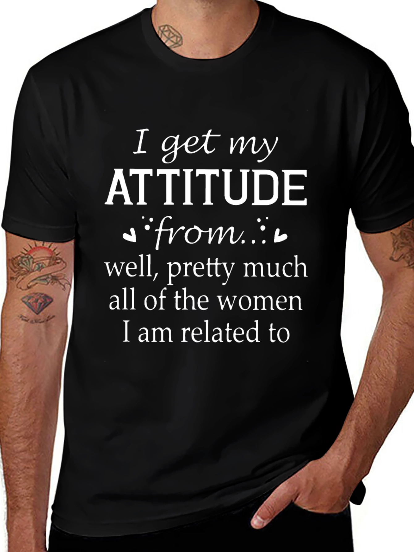 Attitude Women Related To T-Shirt