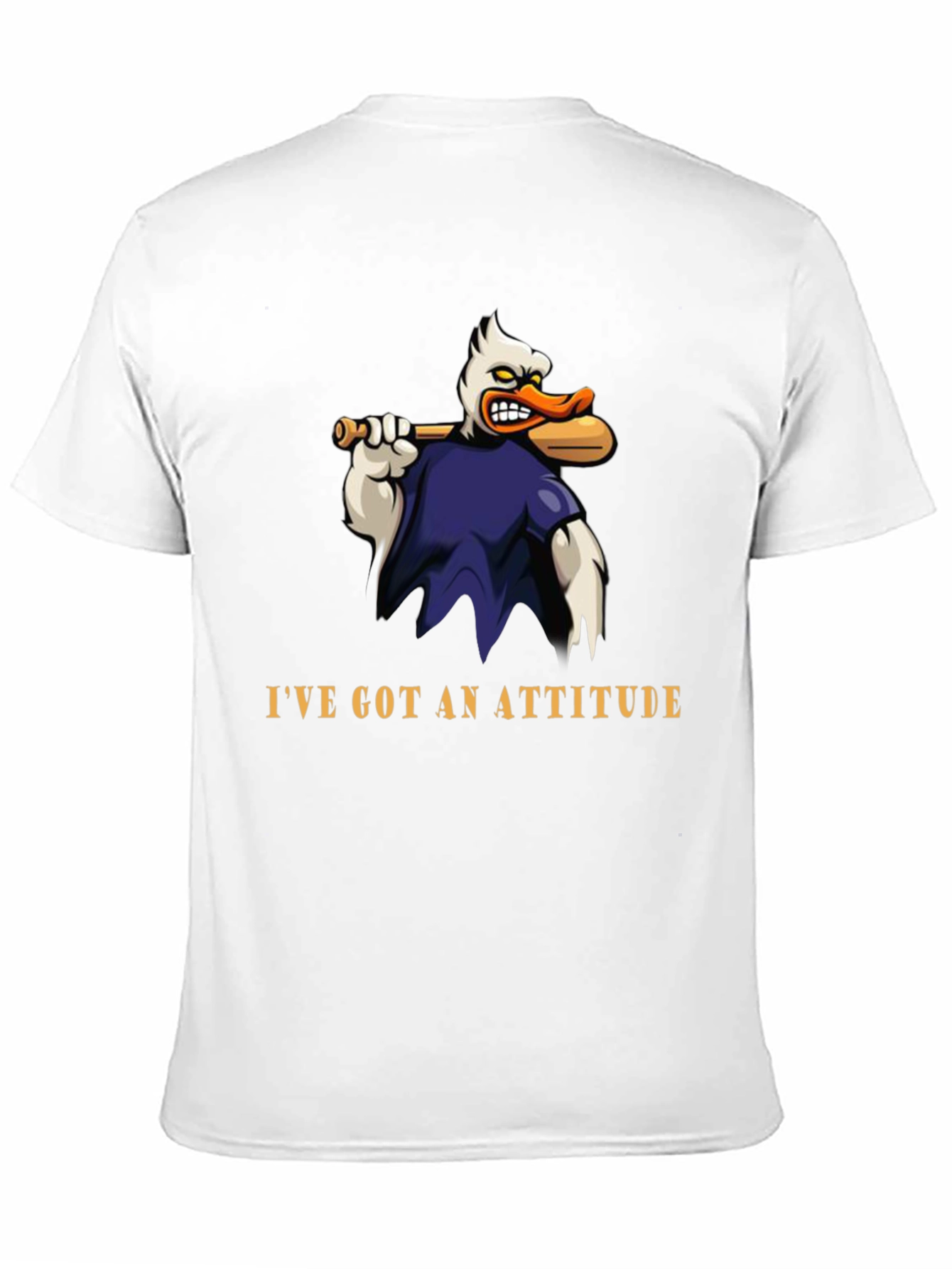 Attitude Duck T-Shirt - Funny Cartoon Graphic Tee