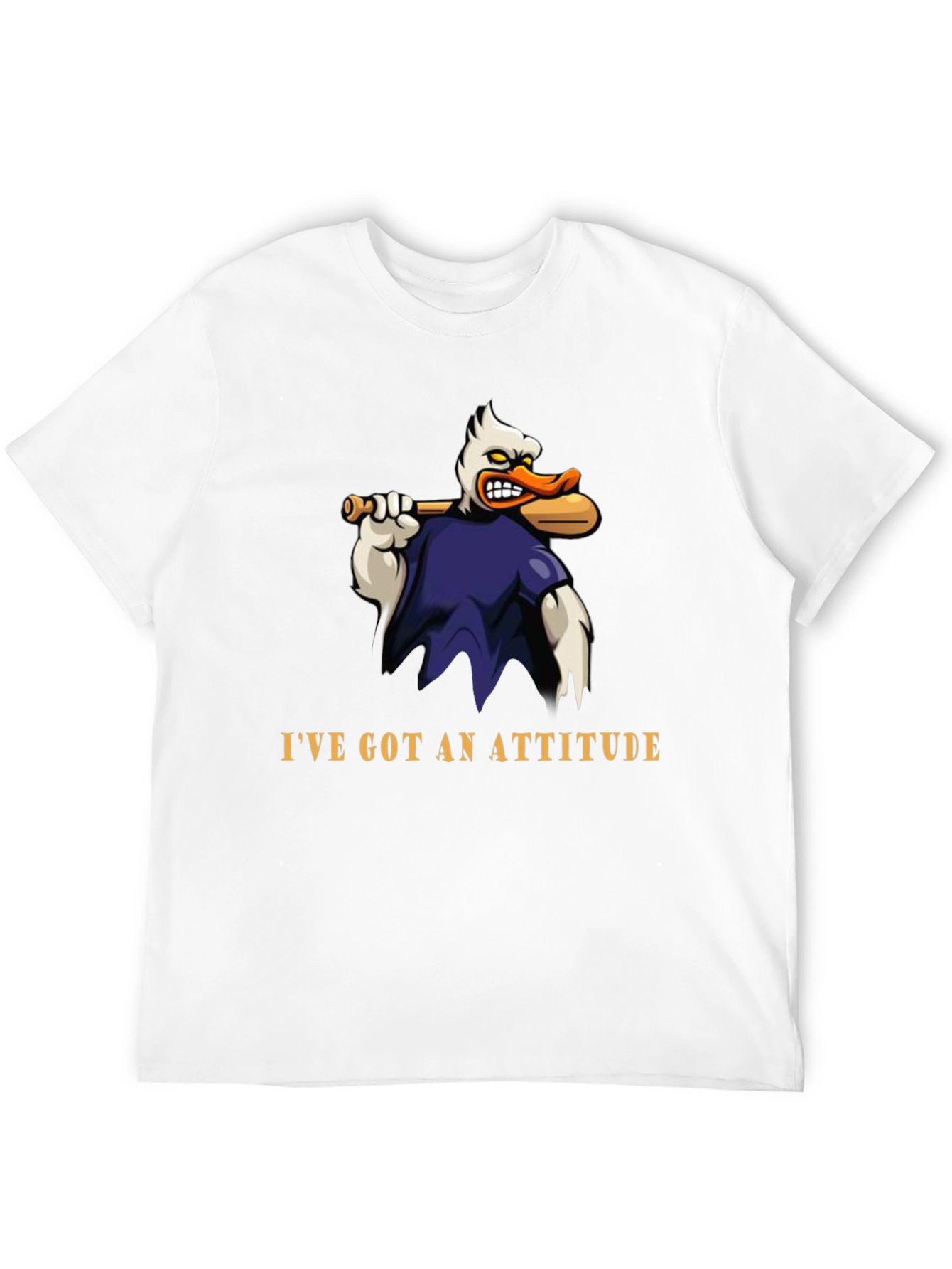 Attitude Duck T-Shirt - Funny Cartoon Graphic Tee