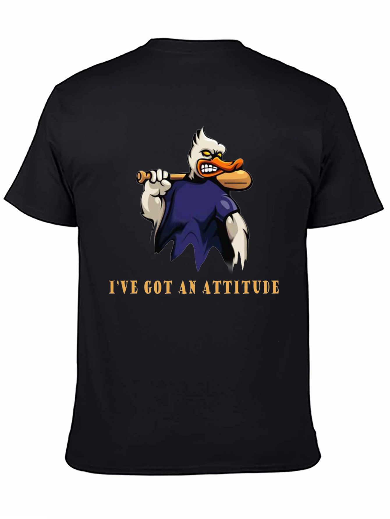 Attitude Duck T-Shirt - Funny Cartoon Graphic Tee