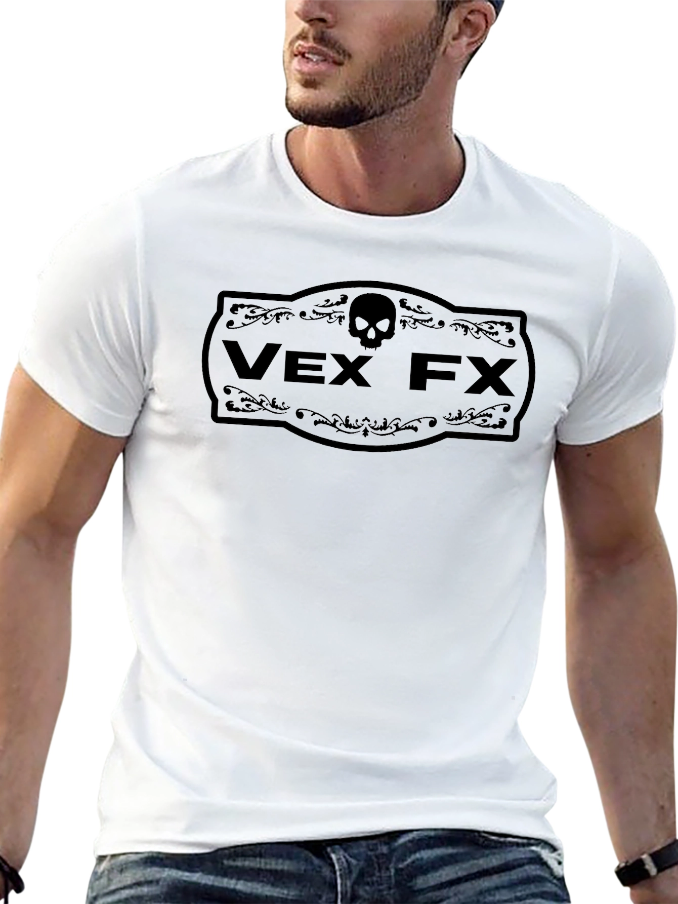 VEX FX Skull Graphic Tee - Mens Black T-Shirt