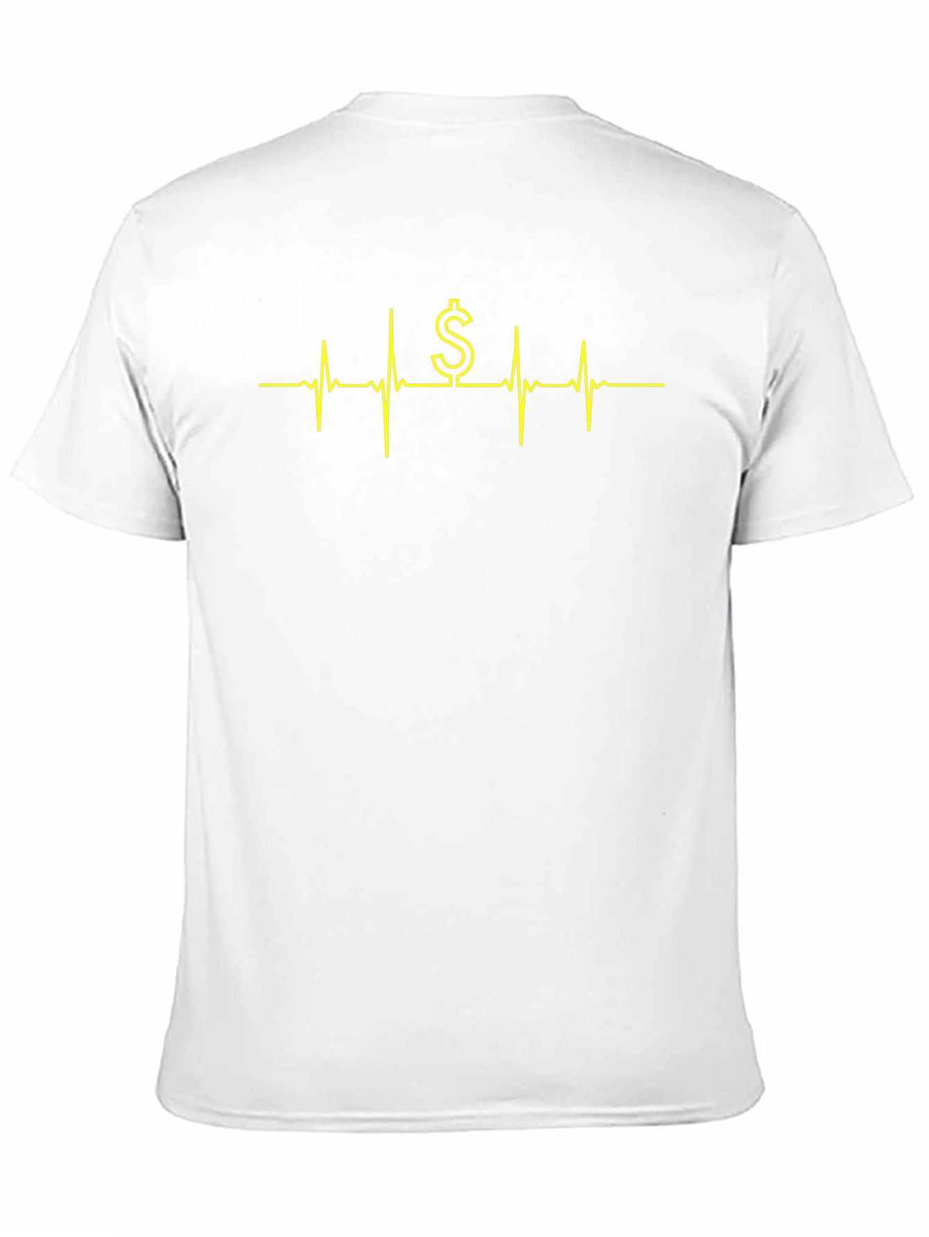 Money Heartbeat T-Shirt - Black Crew Neck
