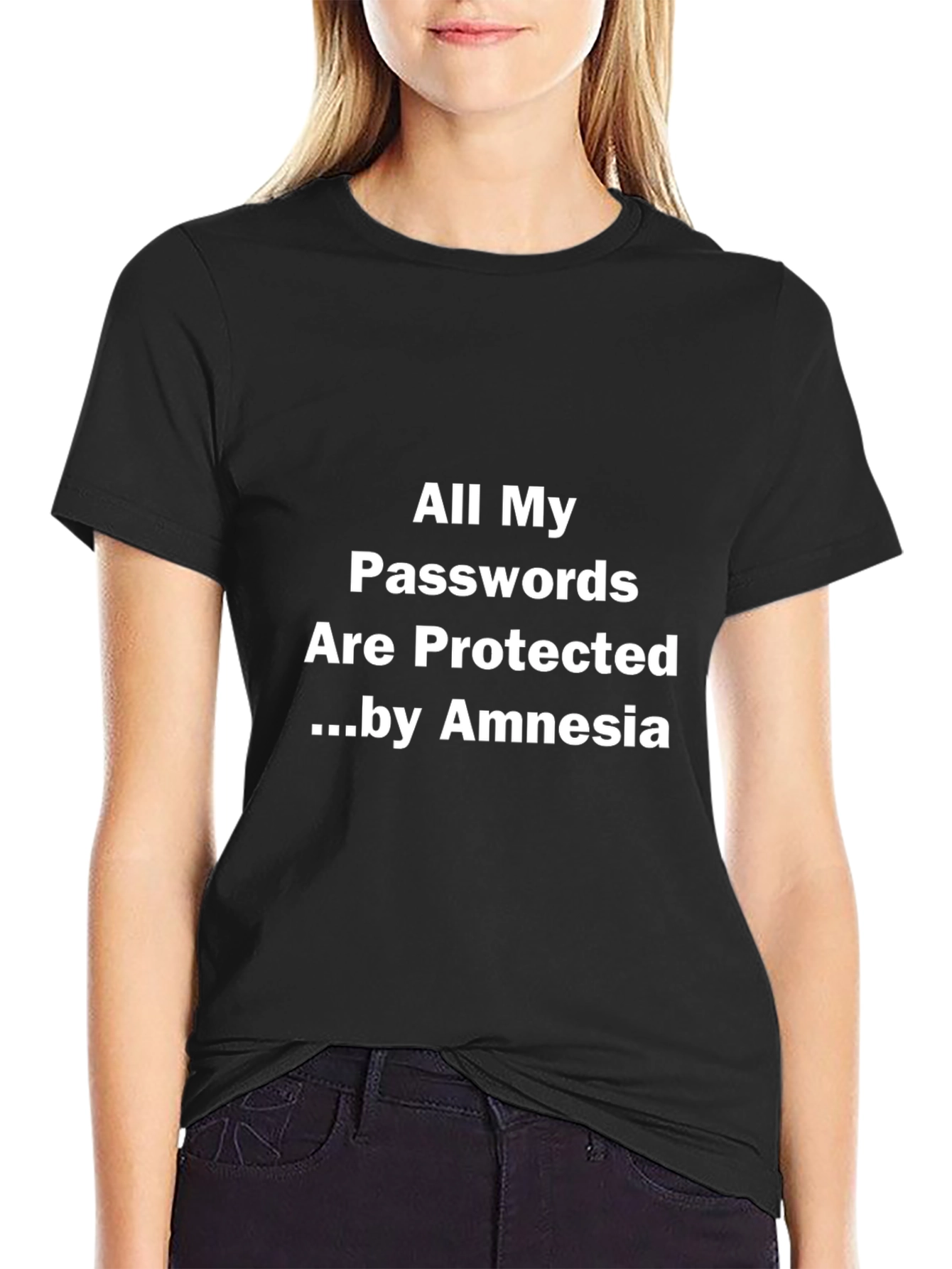 Humorous Password Amnesia Graphic Tee