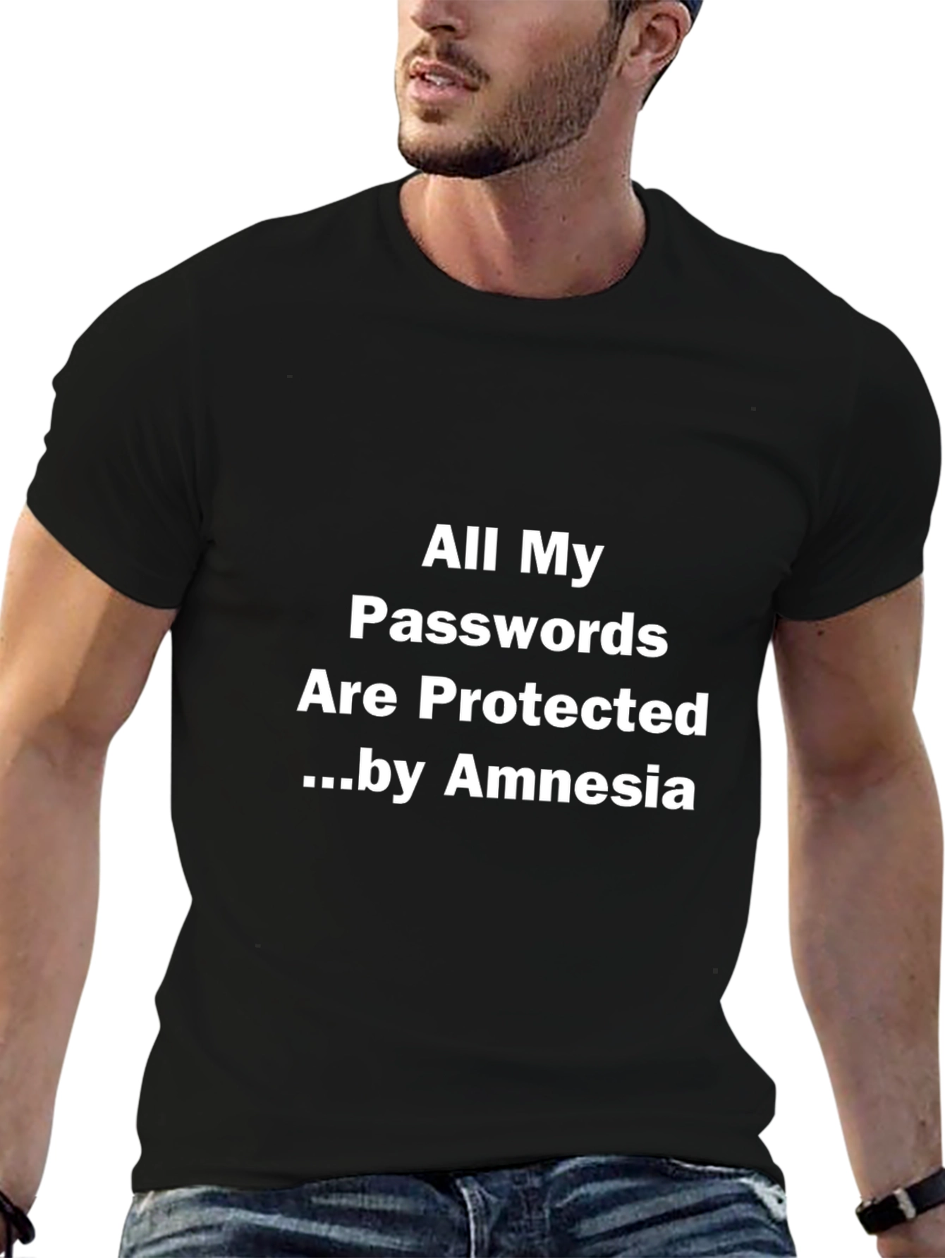 Humorous Password Amnesia Graphic Tee