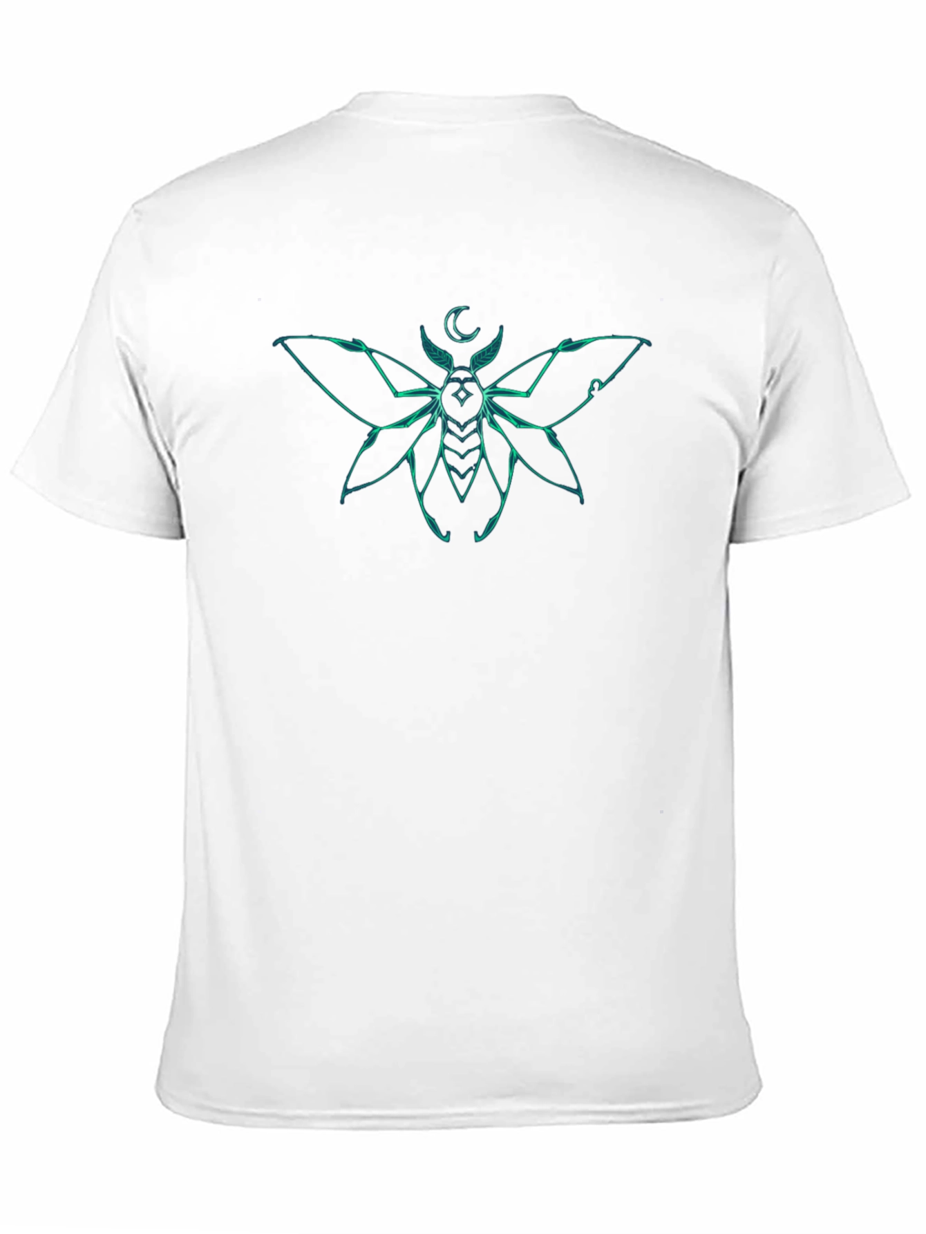 Moth Graphic Tee - Black Short Sleeve T-Shirt