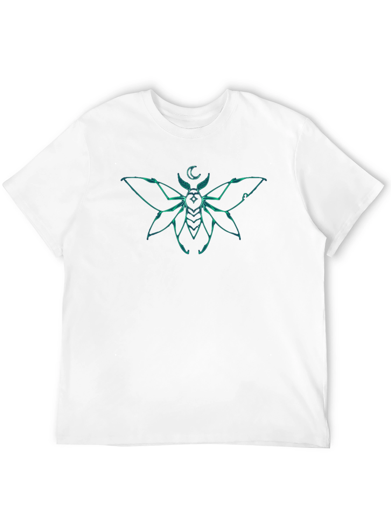 Moth Graphic Tee - Black Short Sleeve T-Shirt