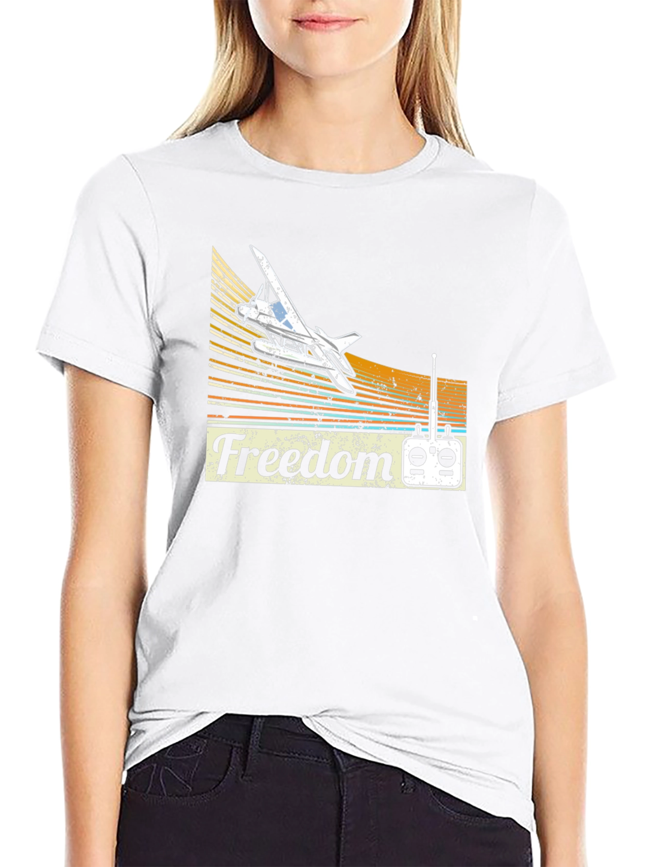 Freedom Plane T-Shirt: Aviation Enthusiast Tee