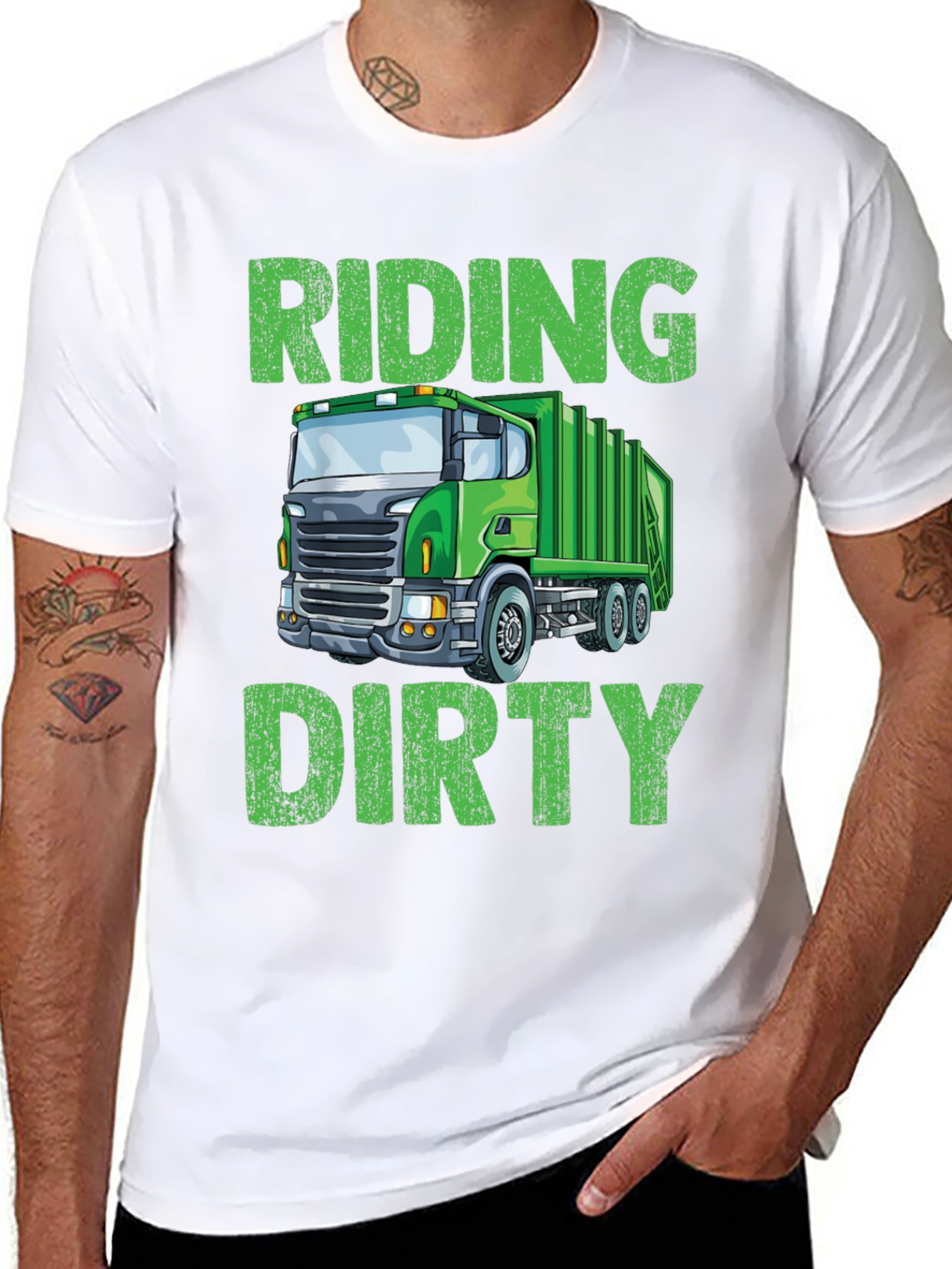 Riding Dirty Garbage Truck T-Shirt
