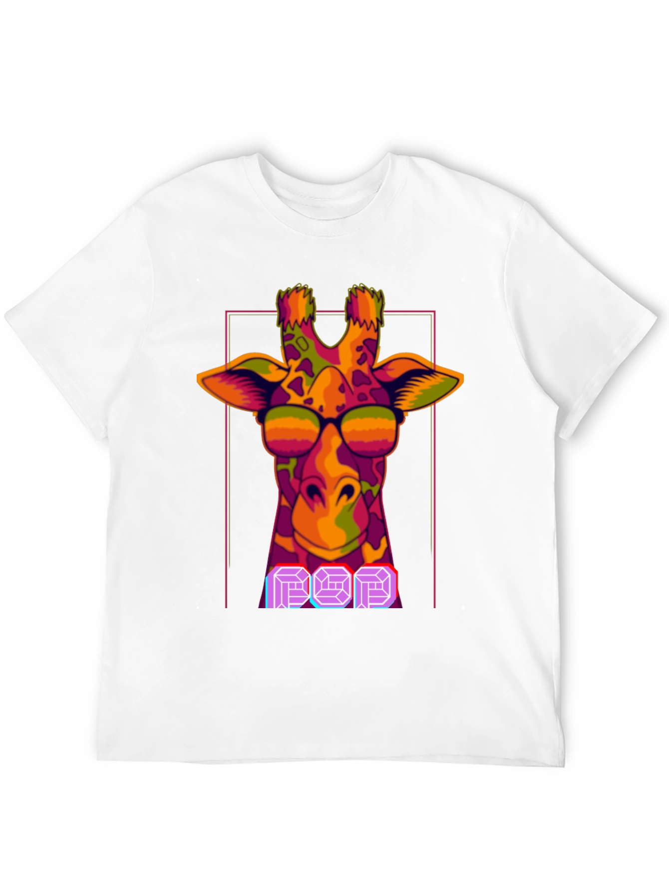 Cool Giraffe Pop Art T-Shirt