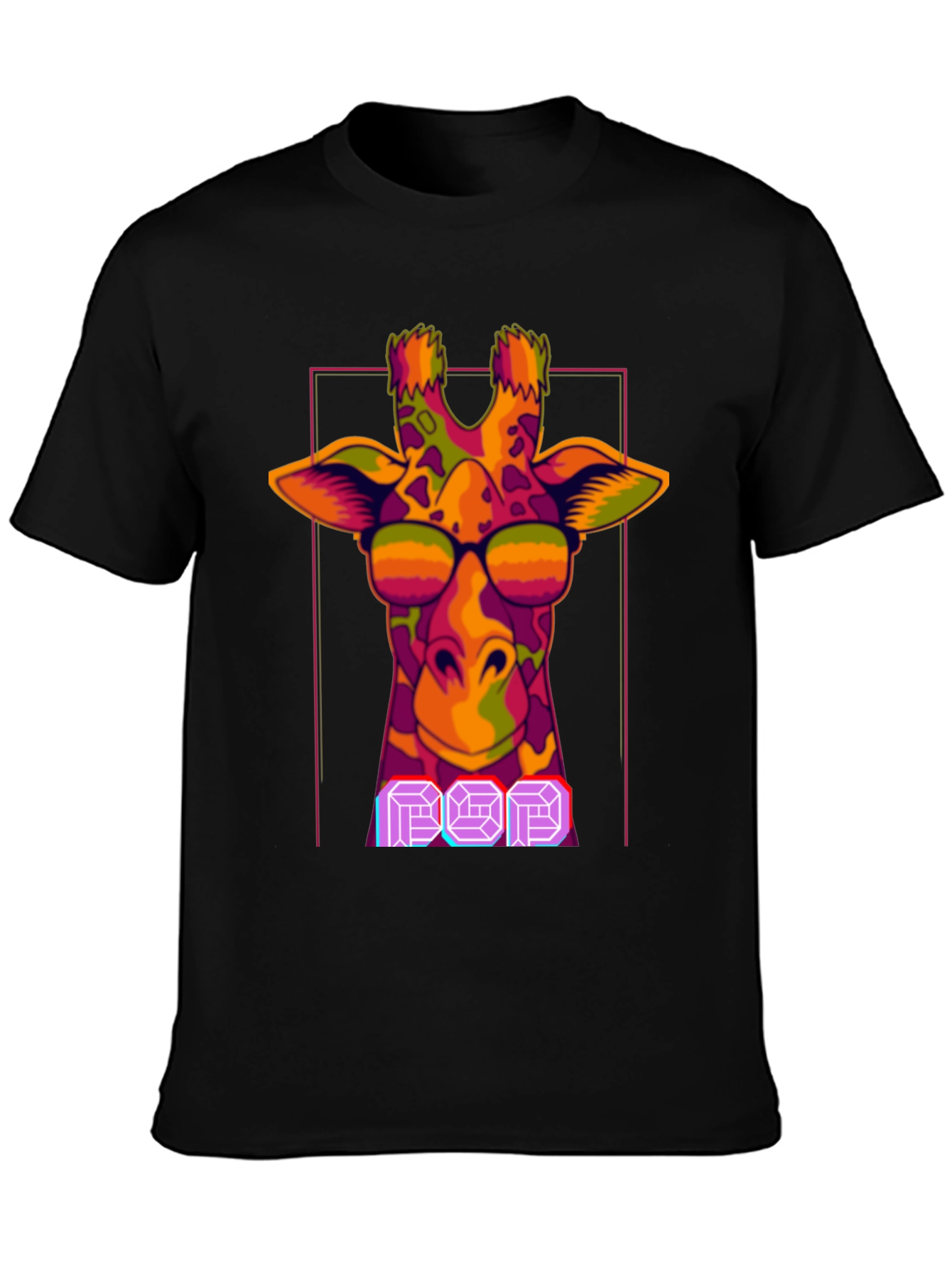 Cool Giraffe Pop Art T-Shirt