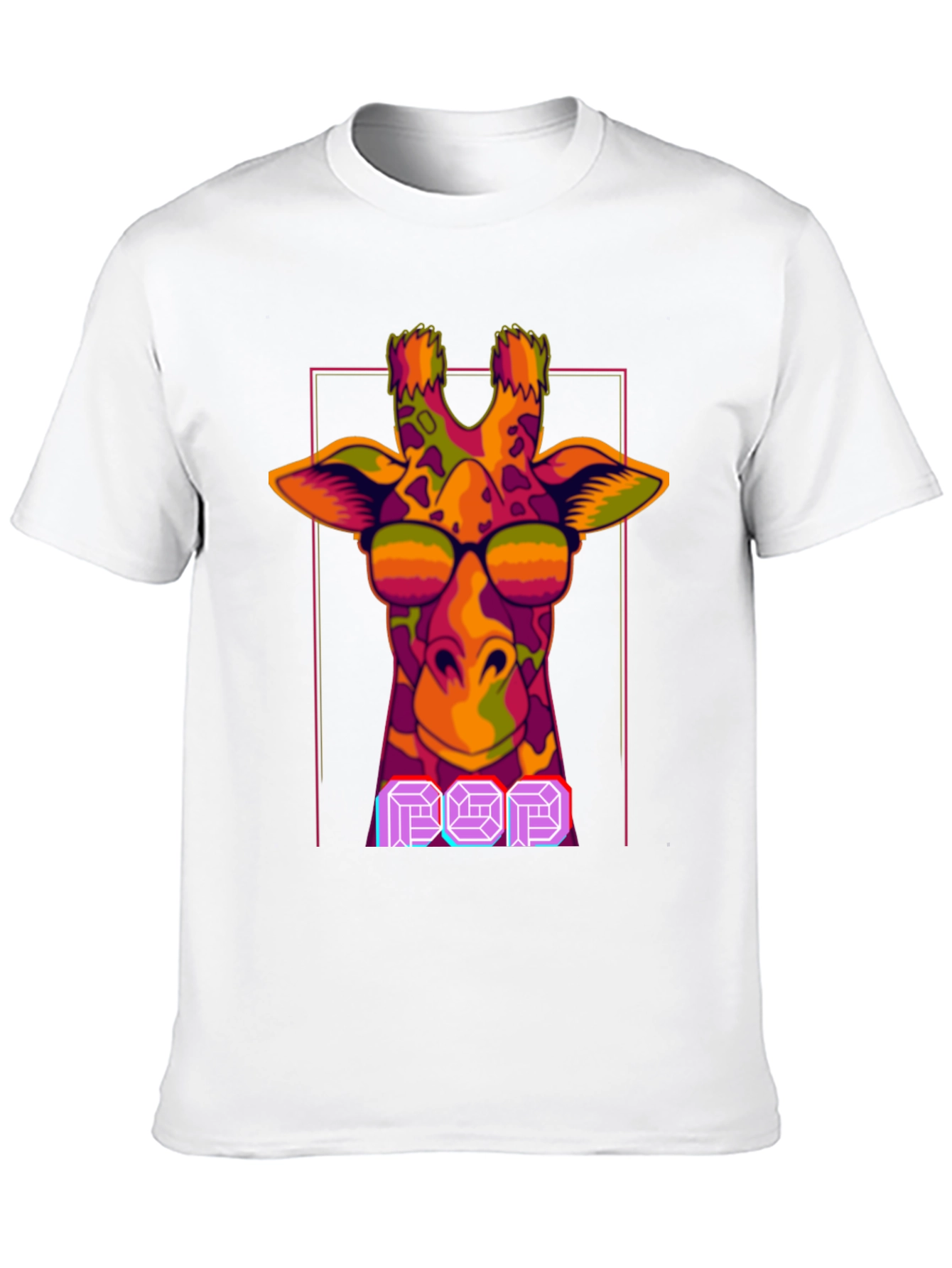Cool Giraffe Pop Art T-Shirt