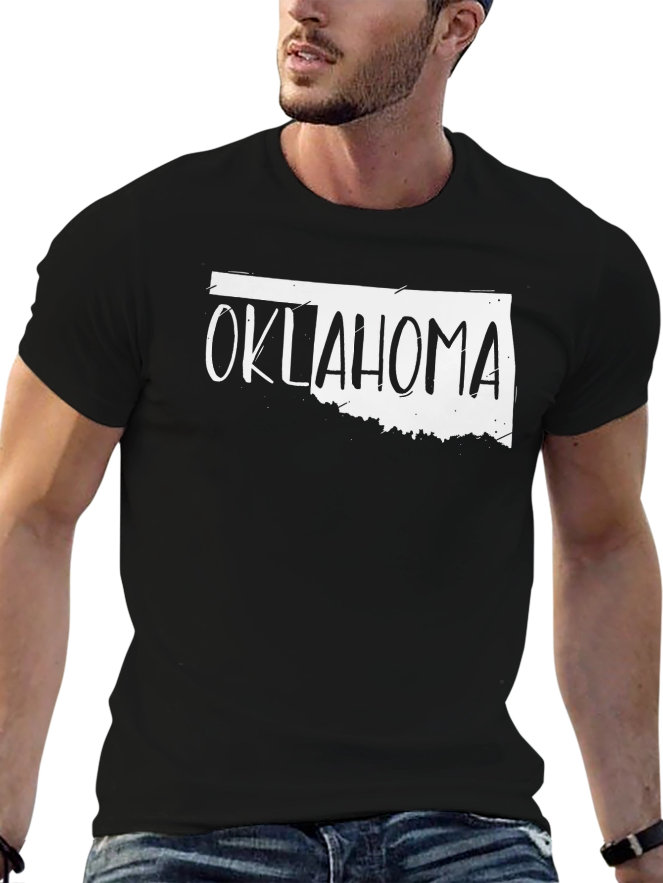 Oklahoma State Pride Tee - Black Graphic T-Shirt