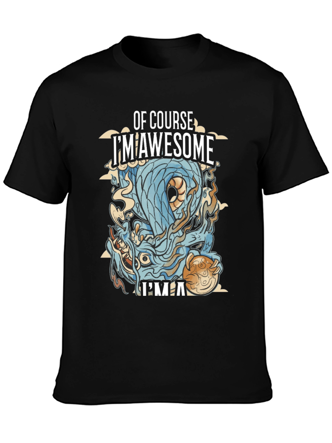 Awesome Dragon Graphic T-Shirt